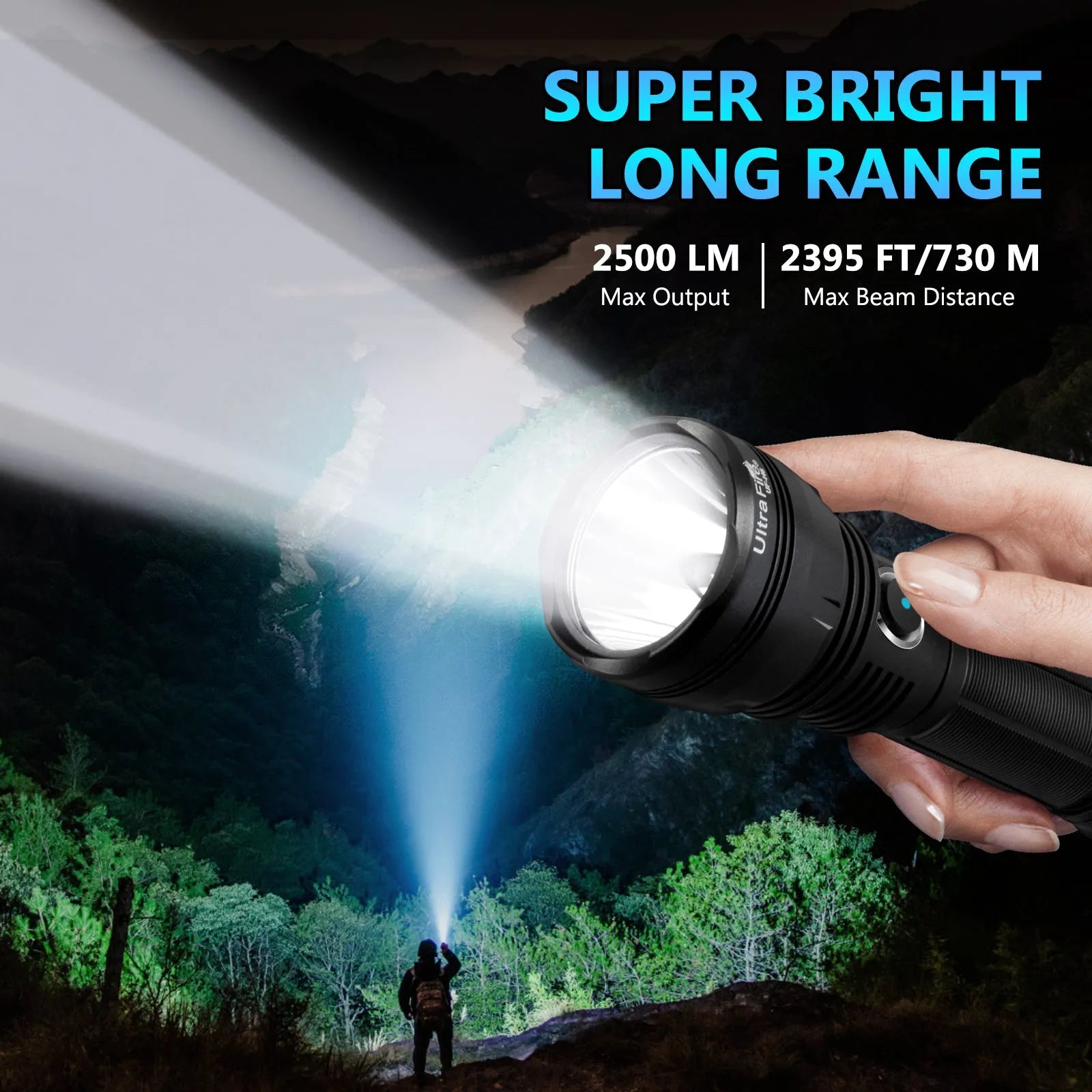 H6 Rechargeable Tactical Flashlight - UltraFire
