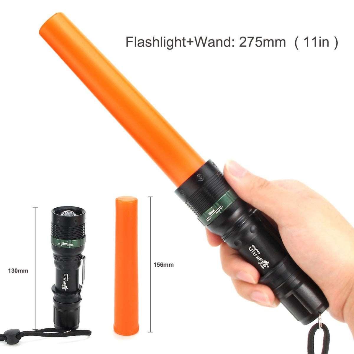 fenix flashlight cone UltraFire Signal Traffic Stick (3 Pack) For UF-303 Flashlight