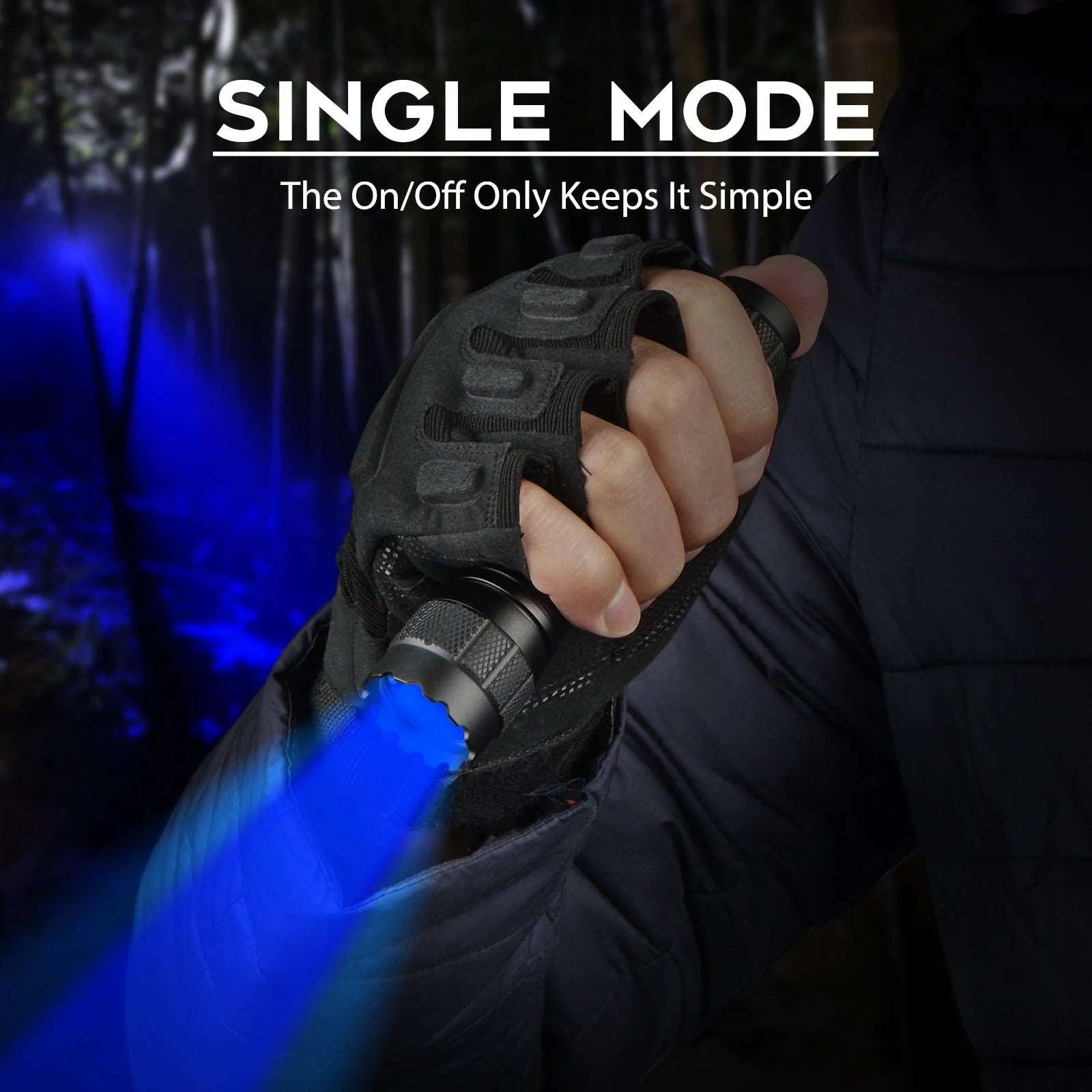 WF-501BL PRO Blue LED Hunting Flashlight - UltraFire