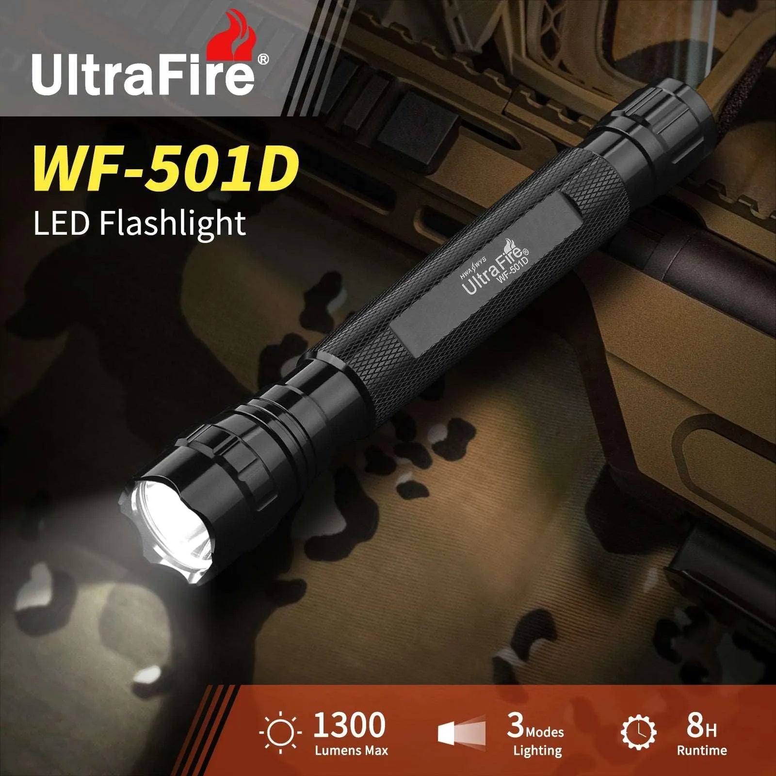 WF-501D Traffic Wand Flashlight - UltraFire