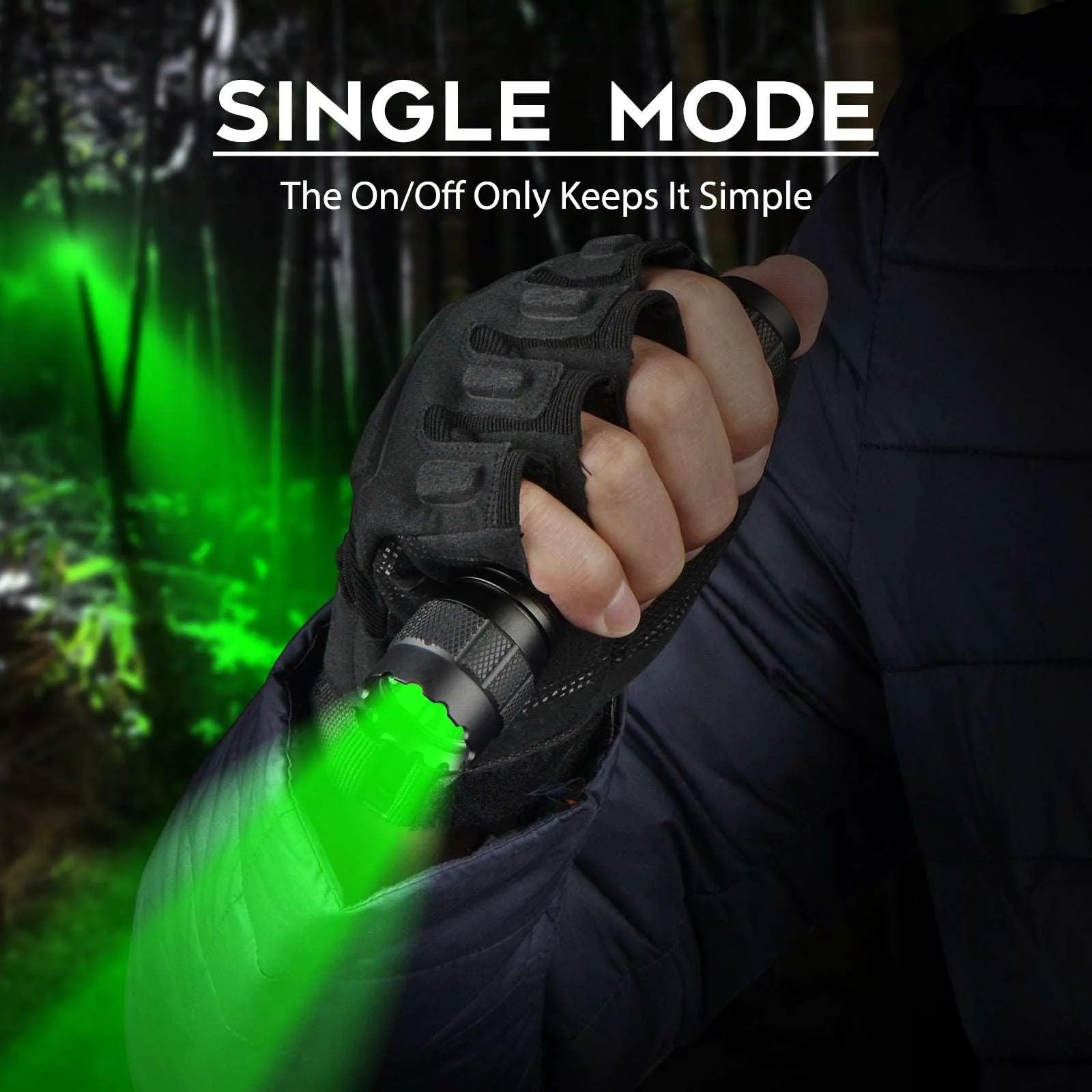 WF-501G PRO Green LED Hunintg Flashlight - UltraFire