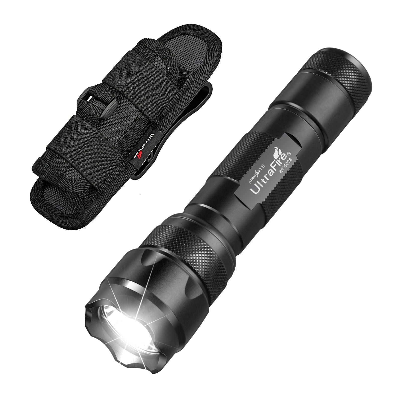 WF-502B Tactical Flashlight With Holster - UltraFire