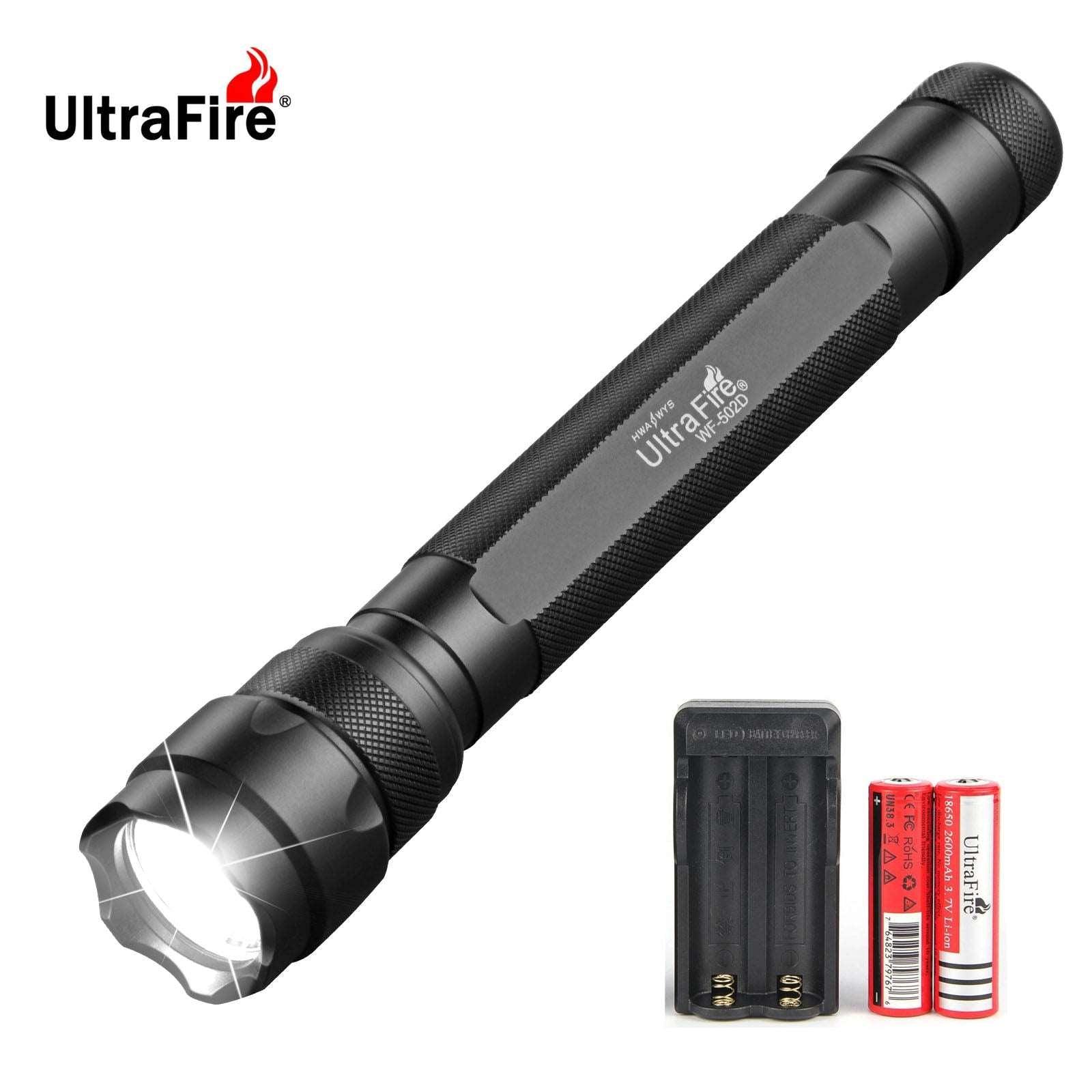 Ultrafire Logo UltraFire WF-502D Slim Tactical Light | 1300LM (EDC & Emergency)