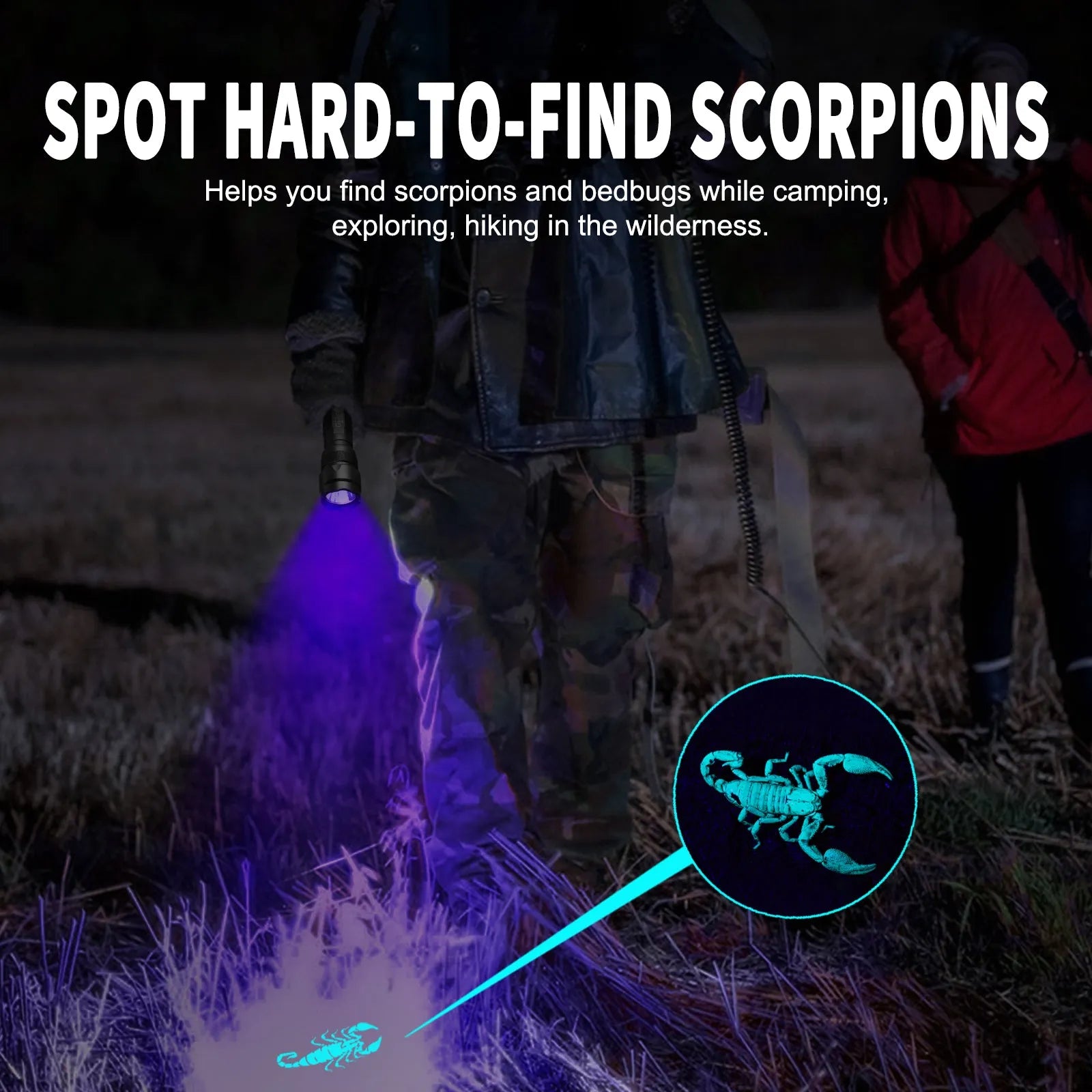 black light flashlight for scorpions UltraFire WF-502UV UV Flashlight