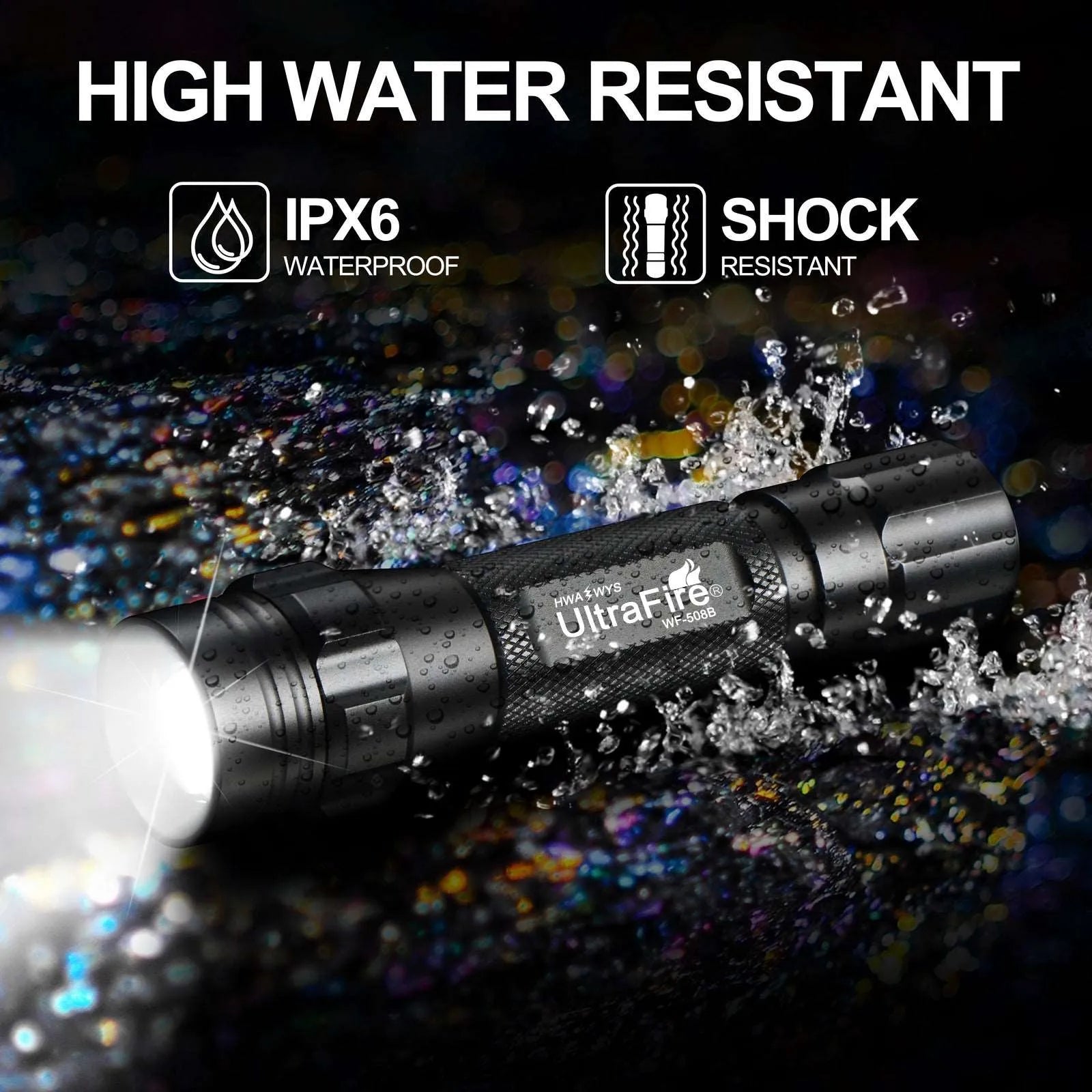 WF-508B Tactical Zoom Flashlight - UltraFire