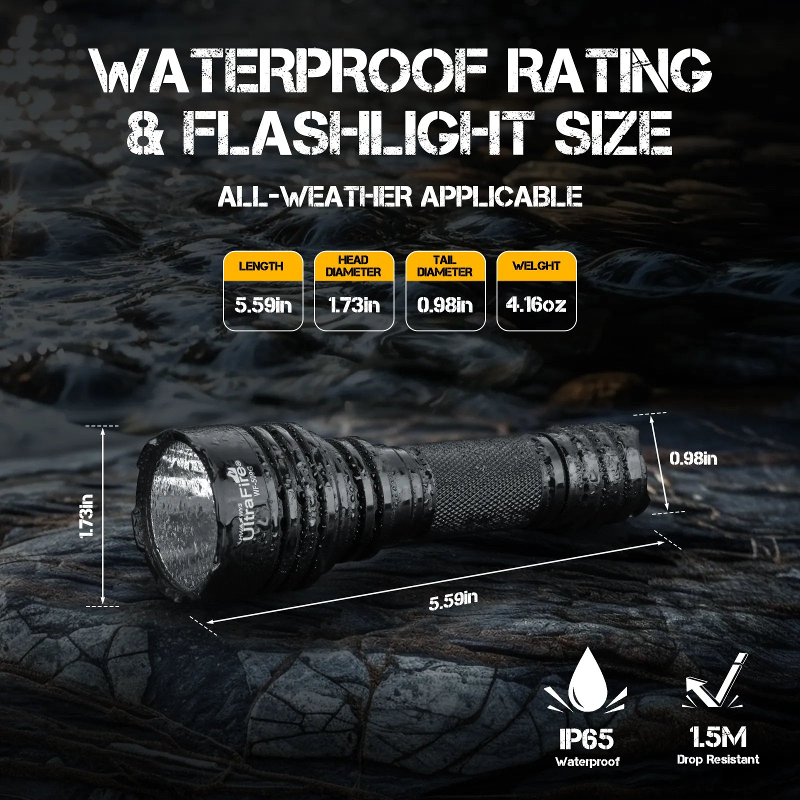 WF-509G Green LED Hunting Flashlight - UltraFire