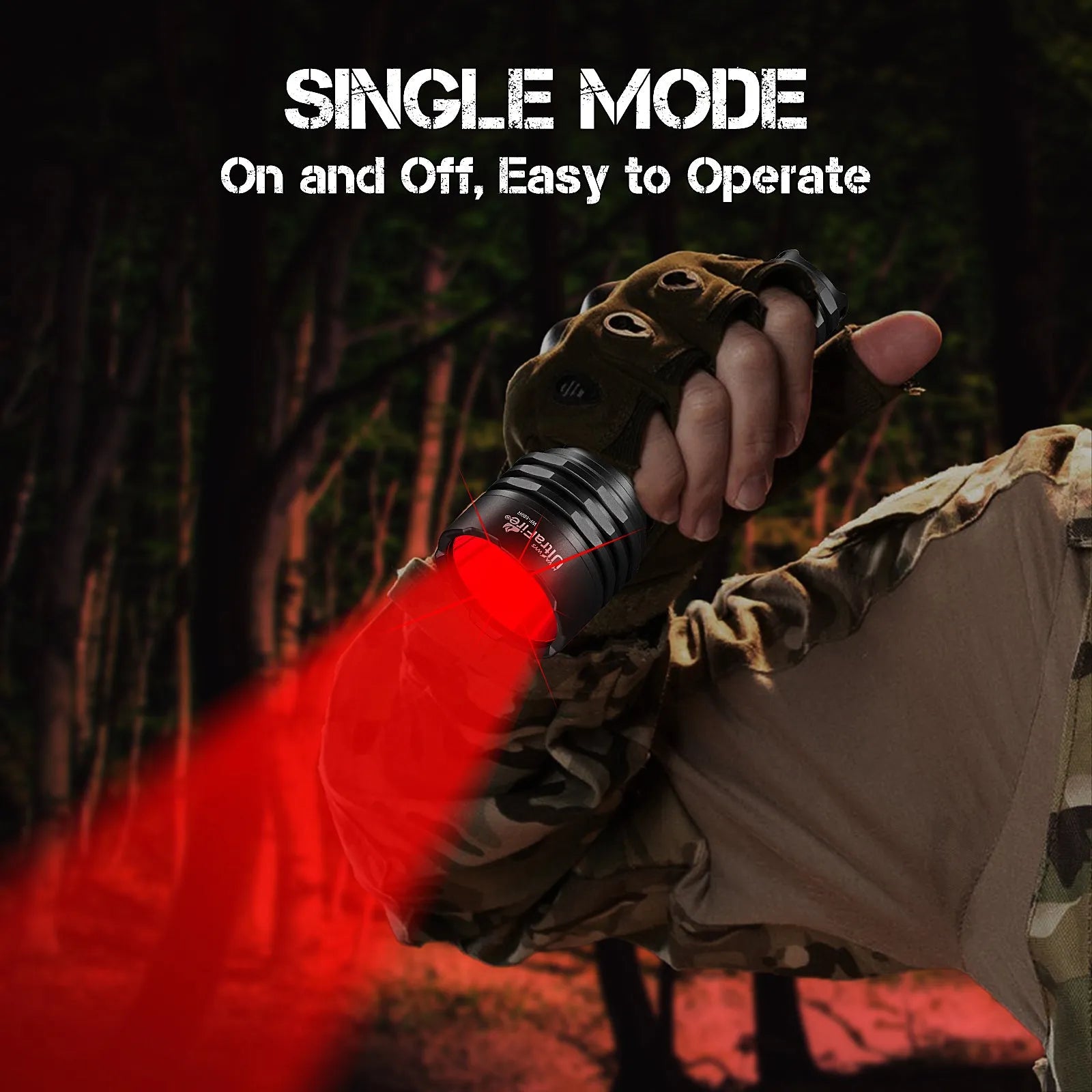 WF-509R Red LED Hunting Flashlight - UltraFire