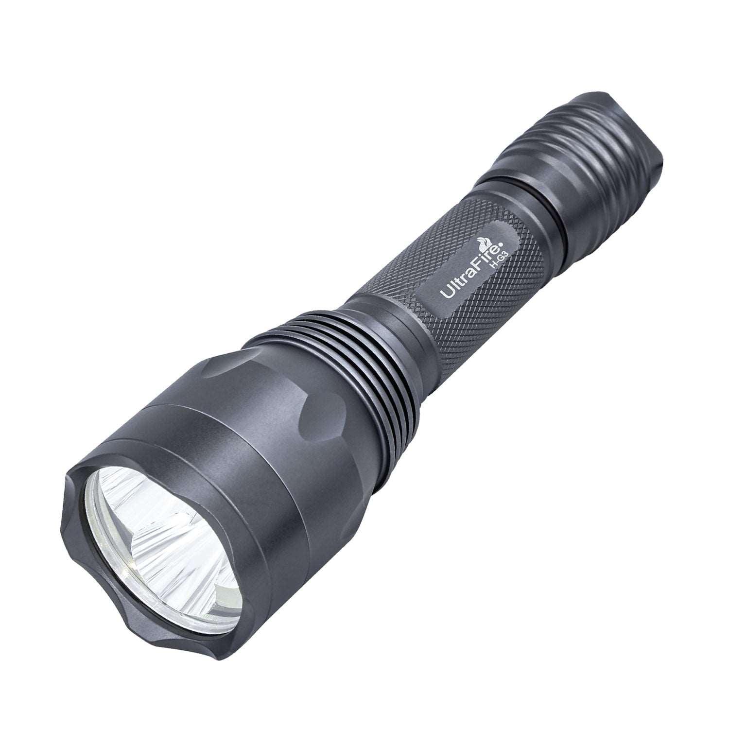 3 pack green standing rechargeable flashlight UltraFire H-G3/R3/B3 Hunting Flashlight - Red, Green & Blue LED | 283 LUMENS
