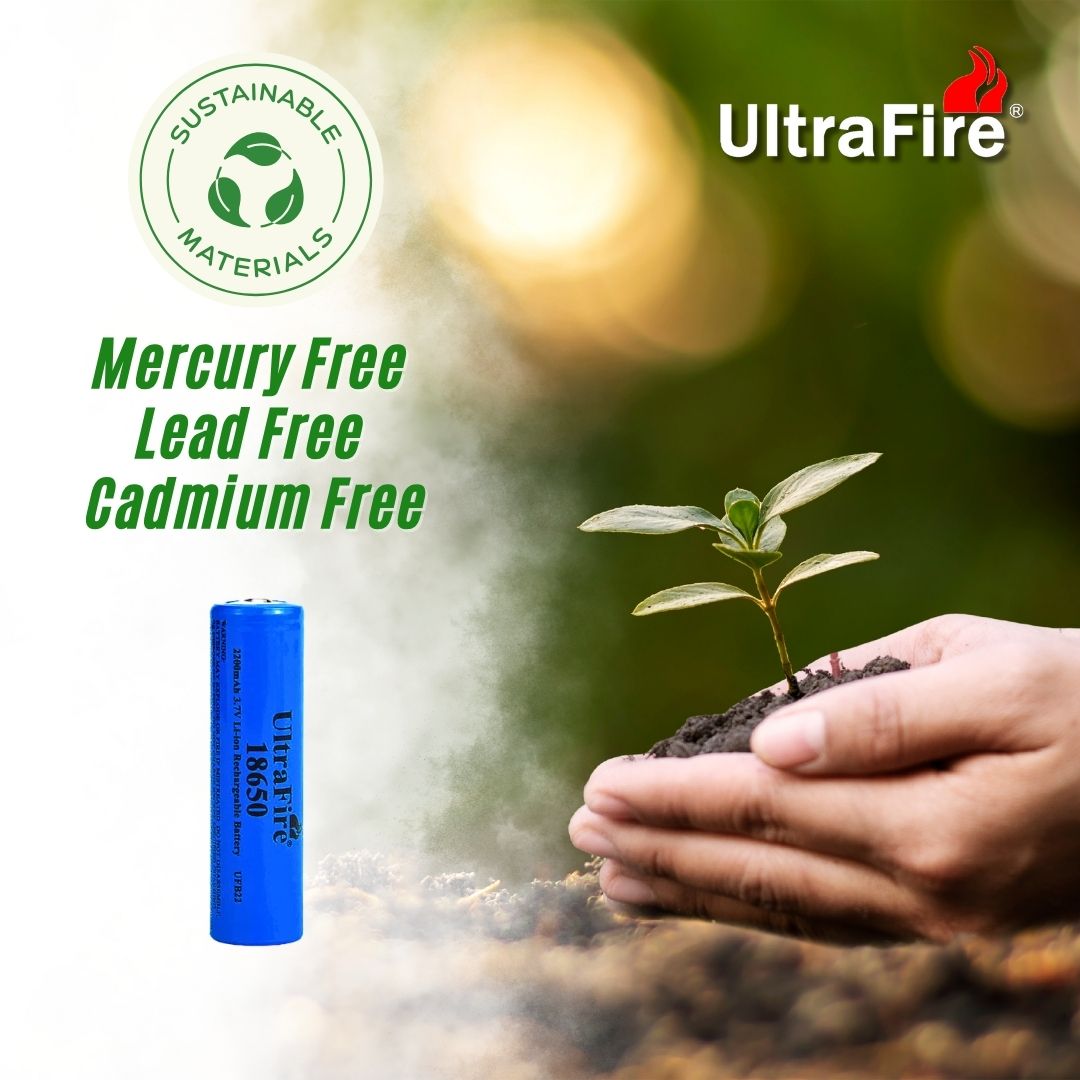 UltraFire 18650 Rechargeable Battery 2200mAh 3.7V (2-Pack) UltraFire 18650 Rechargeable Battery 2200mAh 3.7V (2-Pack)