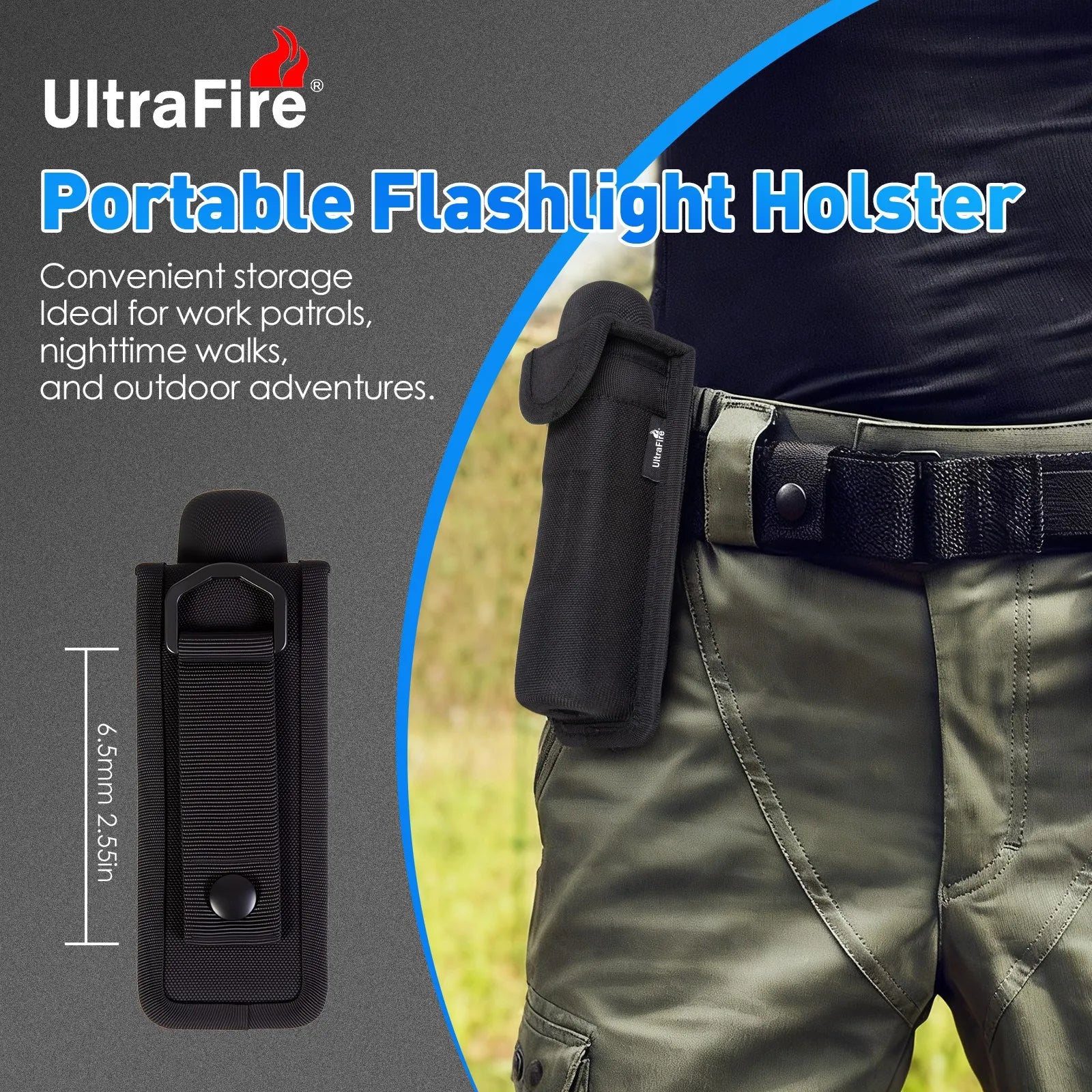 UltraFire 67 Magnetic Flashlight Holster
