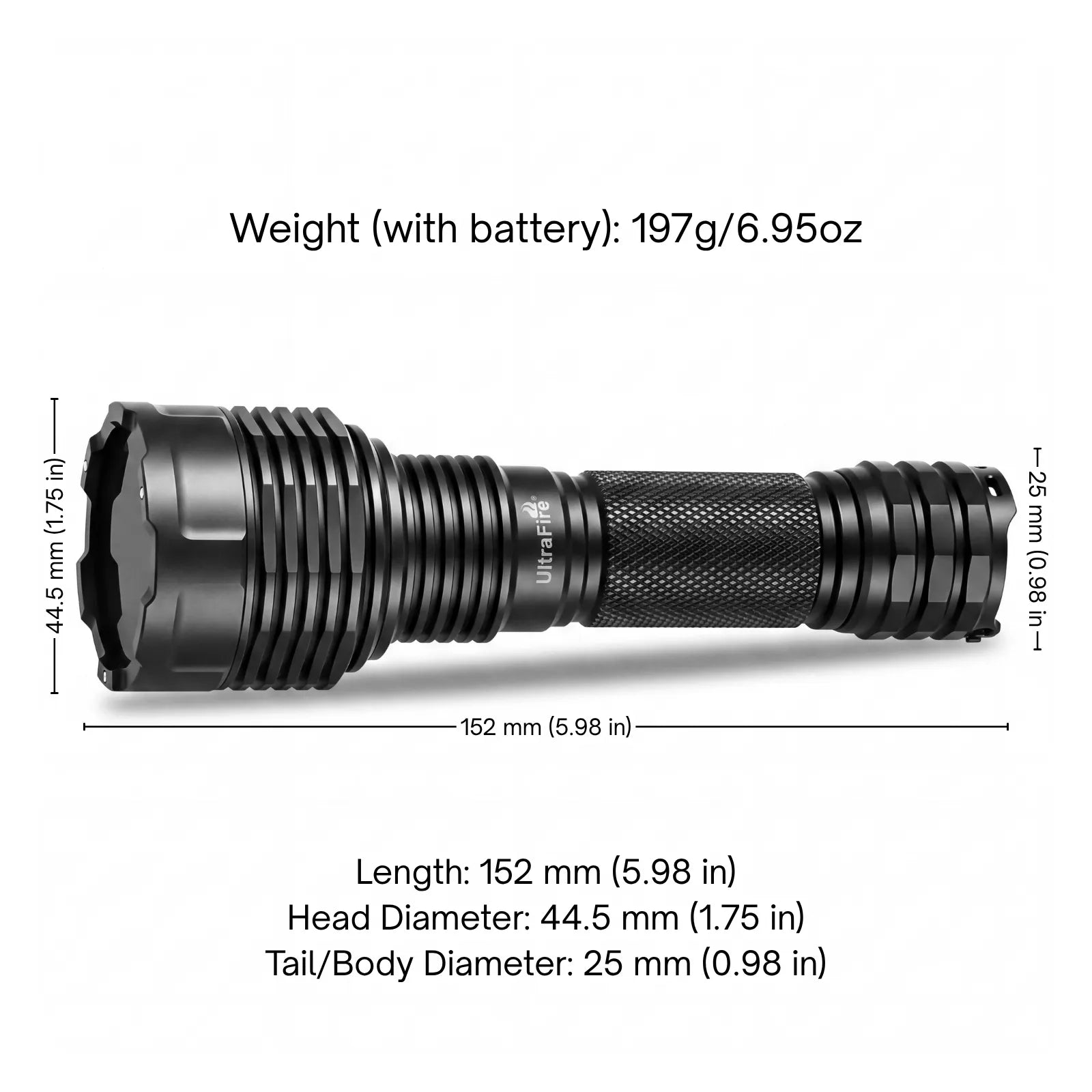 Linterna UV UltraFire® C15S 365nm
