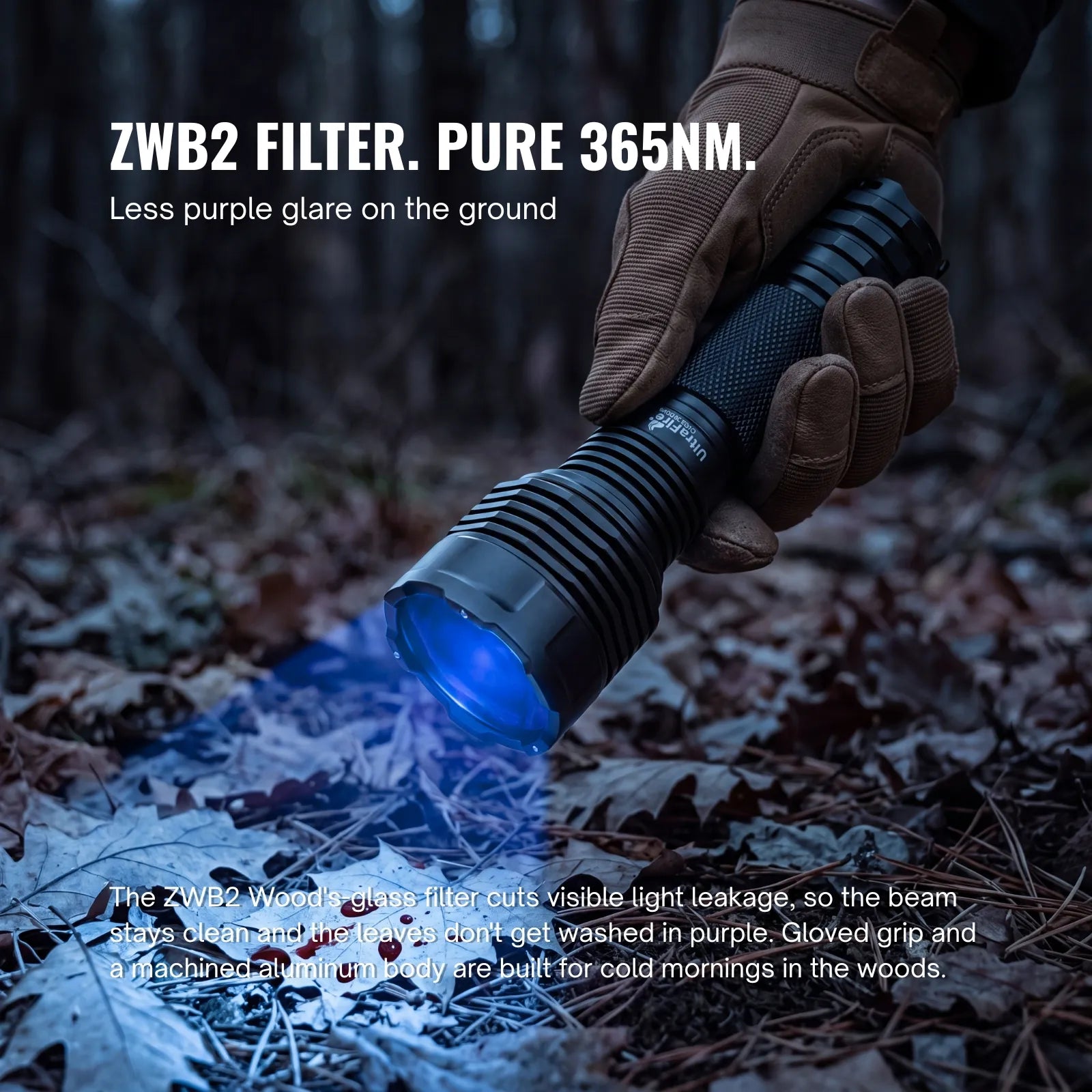 UltraFire® C15S 365nm UV Blood Tracking Light
