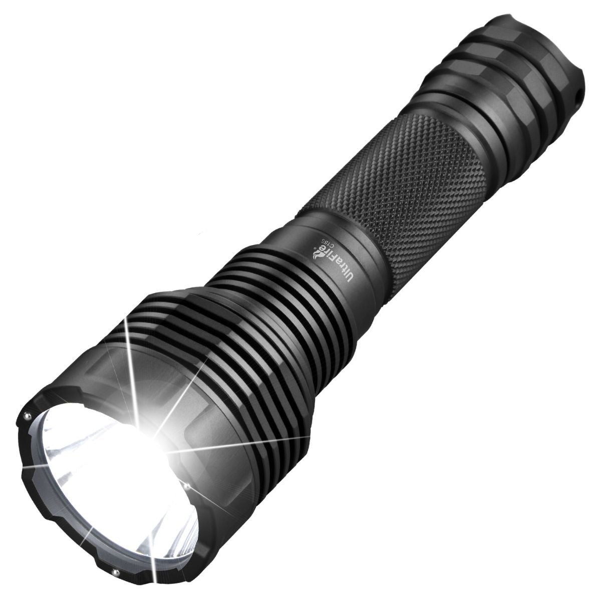 UltraFire C15S Tactical Flashlight with Holster – 2200LM High-Powered EDC, Emergency Glass Breaker Tip, USB-C Rechargeable for Camping, Patrol & Security