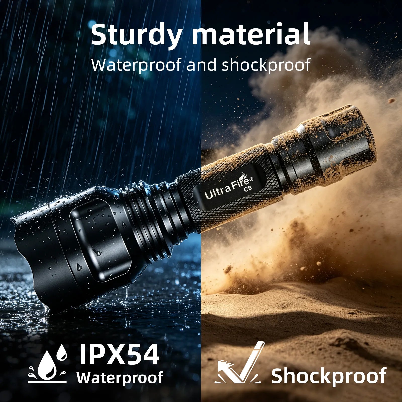 UltraFire® C8 Tactical Flashlight