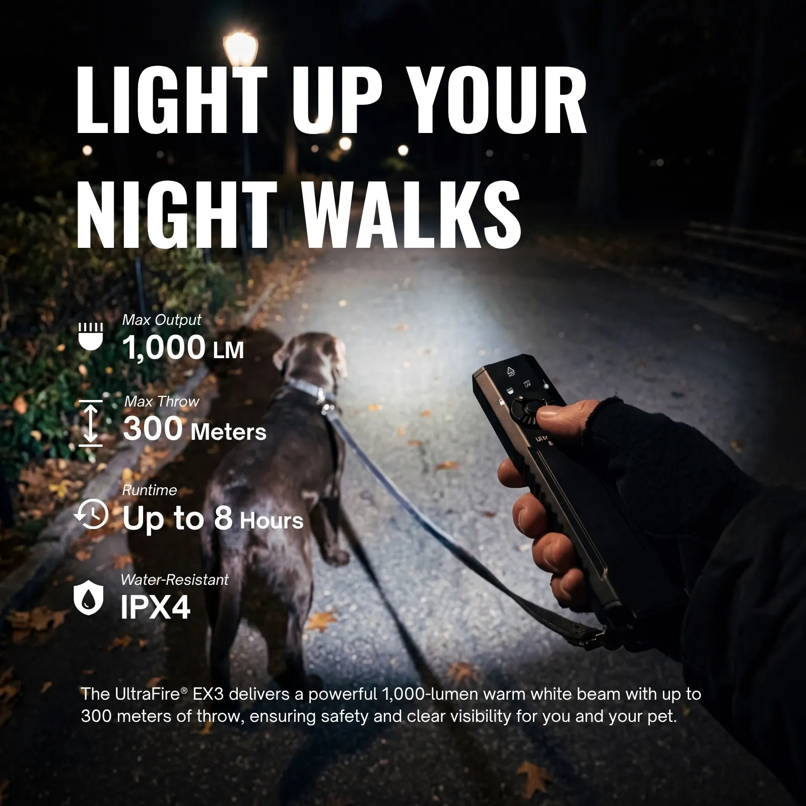 UltraFire® EX3 Flat EDC Flashlight