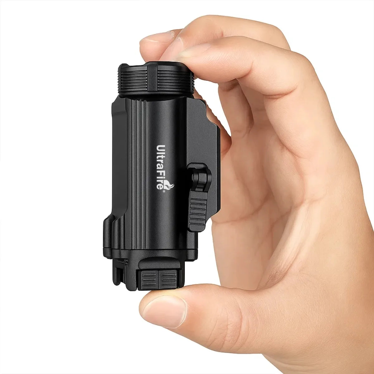UltraFireGLX11350LumensCompactRailMountedWeaponlightwithWhiteLED_USB-CRechargeableTacticalFlashlightwith1913andGLRail_Built-inBattery_2 - UltraFire