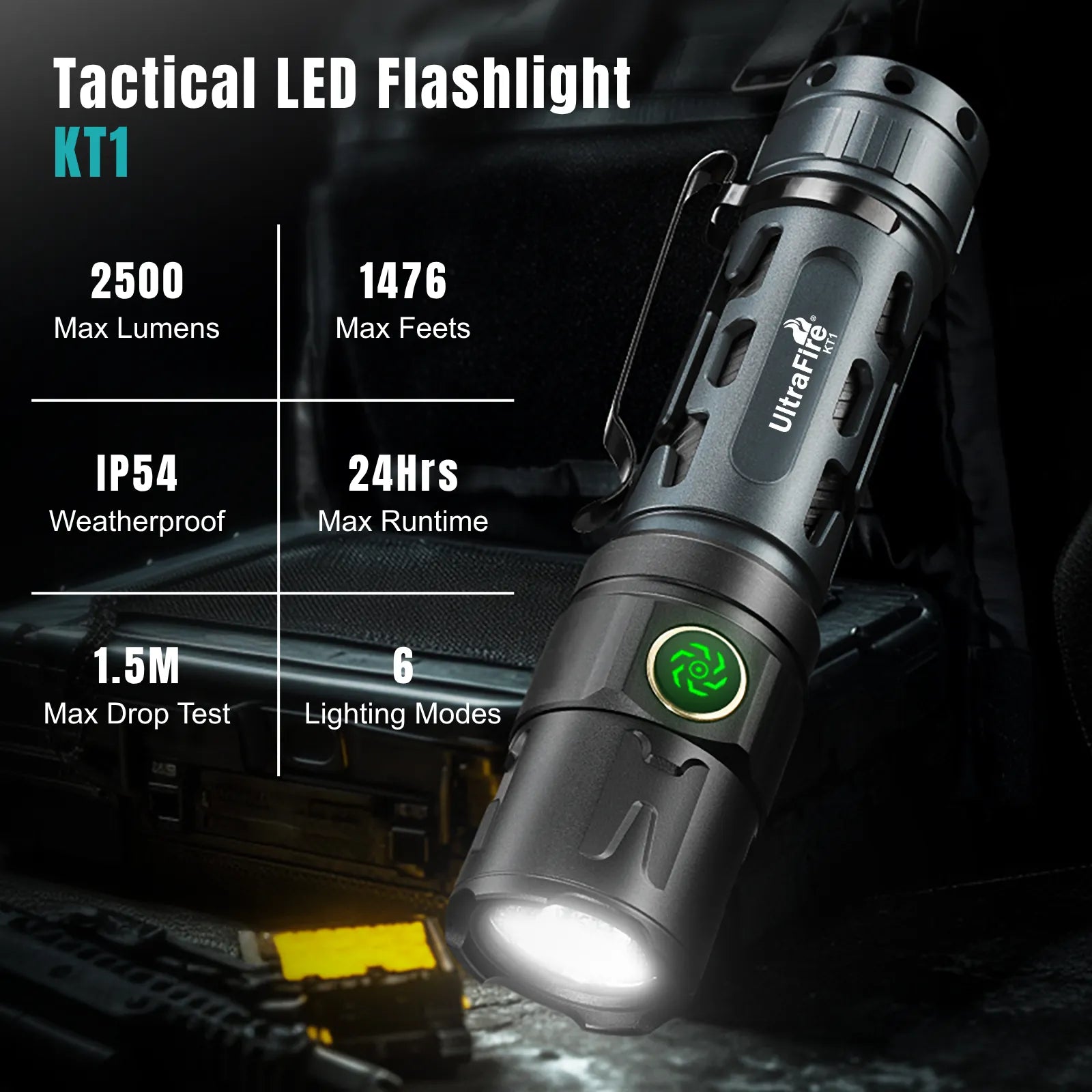 UltraFire® KT1 Tactiacl Flashlight