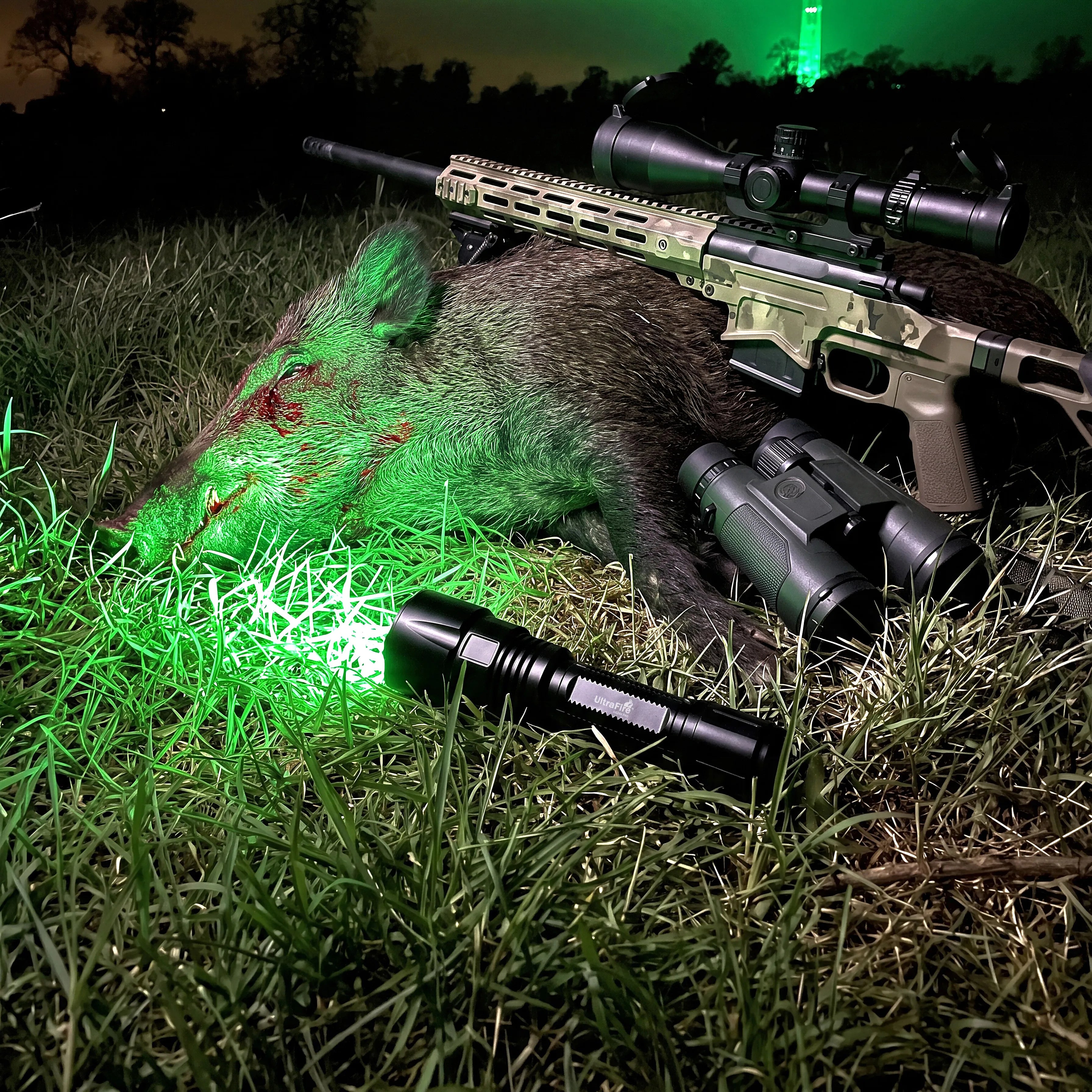 UltraFire® LG20X PRO Green Led Flashlight