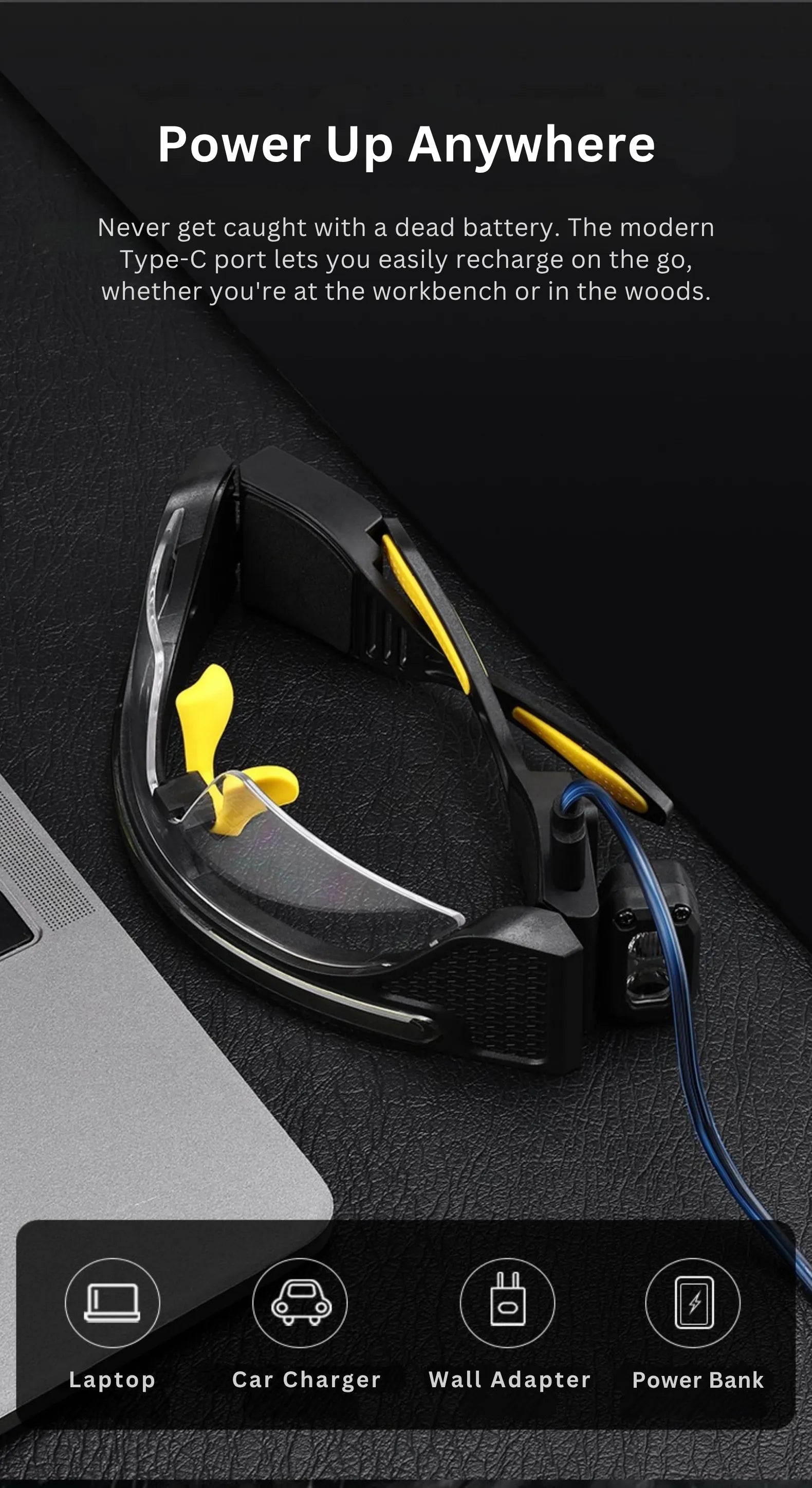 UltraFire® MEC-X2 LED Glasses