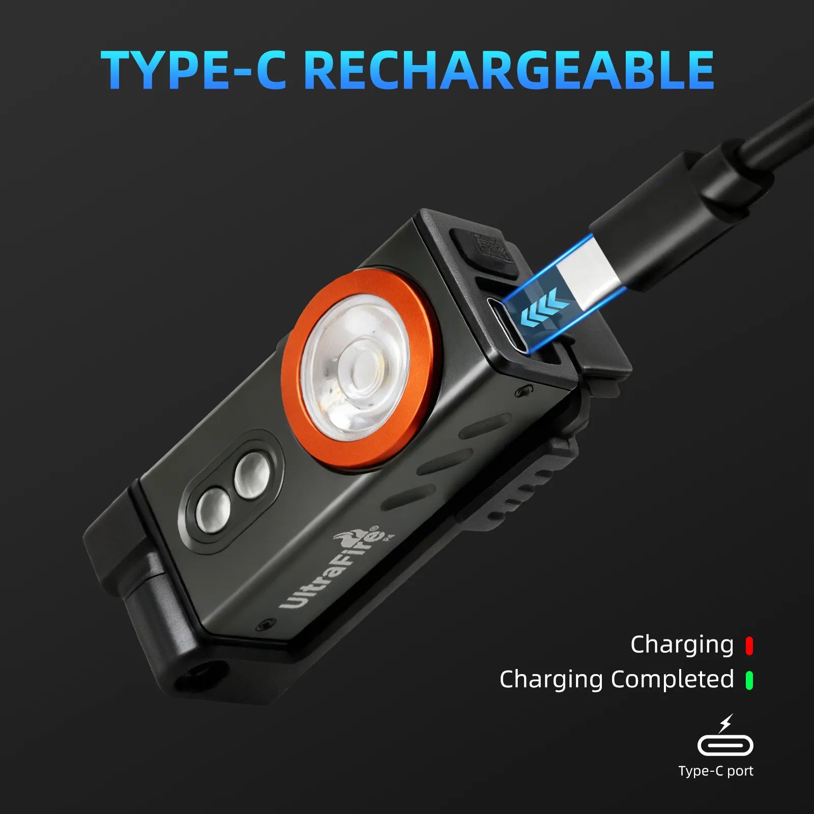 UltraFireP4EDCMagneticHeadlamp_500LMRechargeablewithRedLight_DetachableDesign_4 - UltraFire