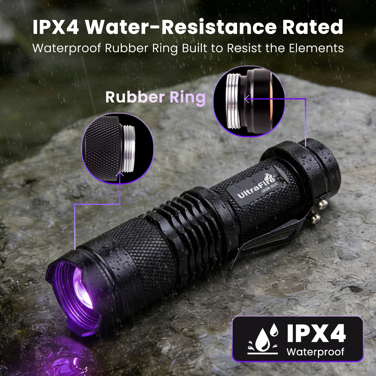 UltraFire® SK68-XUV Flashlight