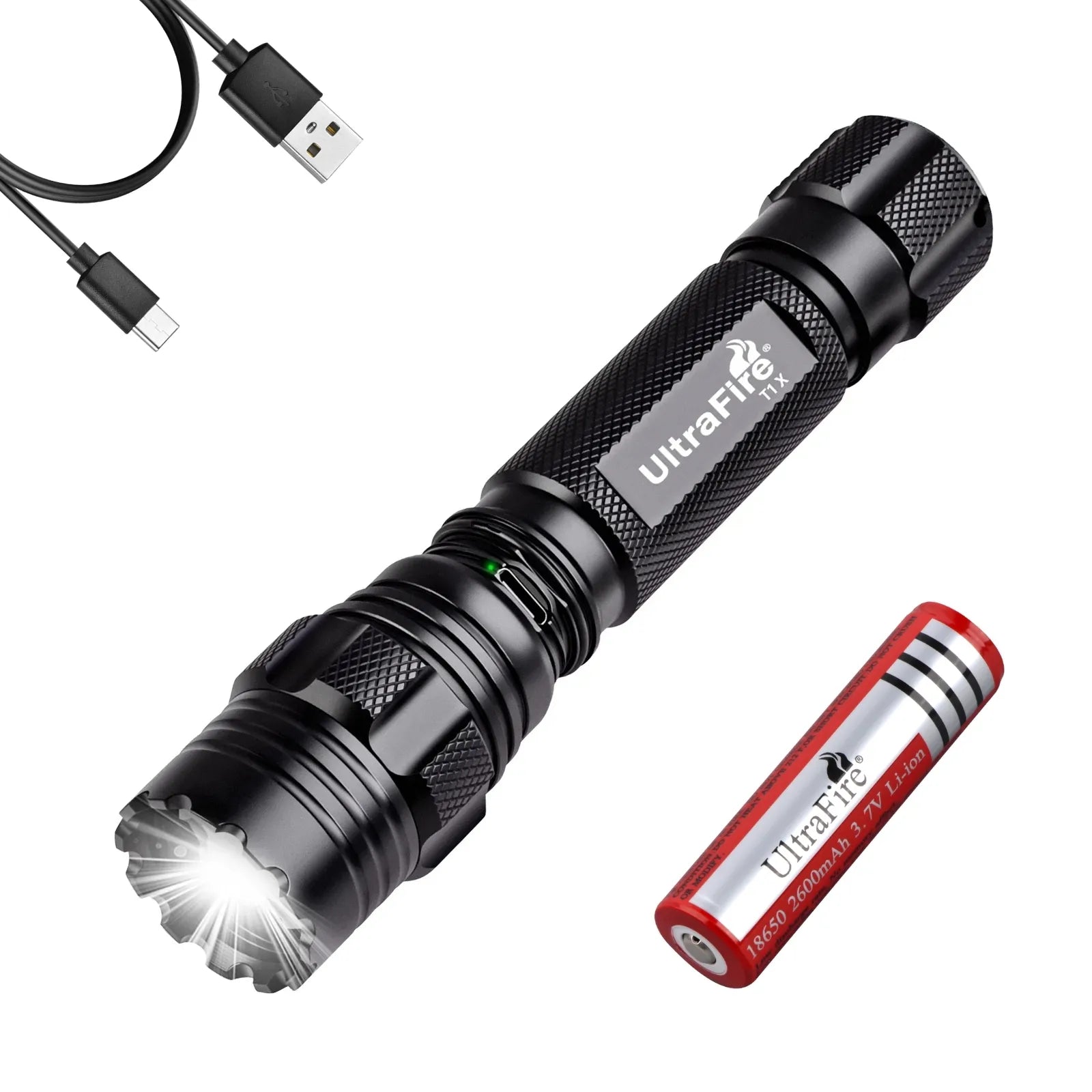 UltraFire T1 X Rechargeable Tactical Flashlight