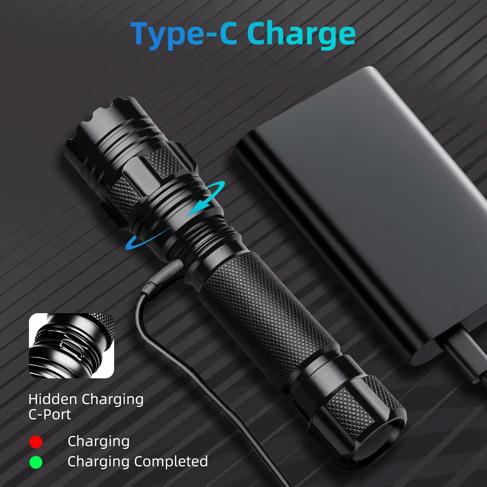 UltraFire T1 X Rechargeable Tactical Flashlight