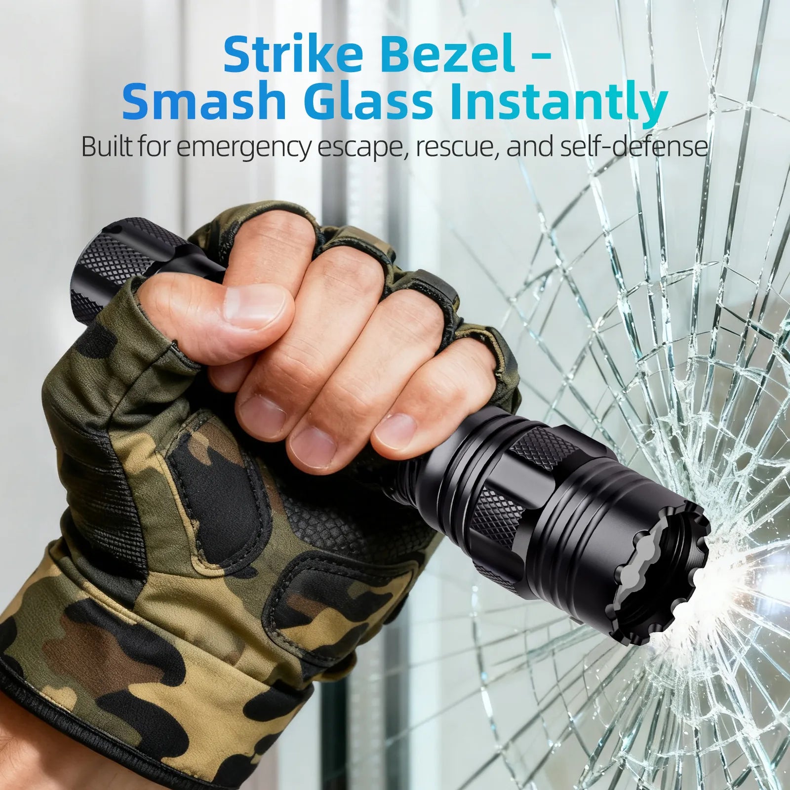 caferria rechargeable flashlight UltraFire T1 X Rechargeable Tactical Flashlight with Holster
