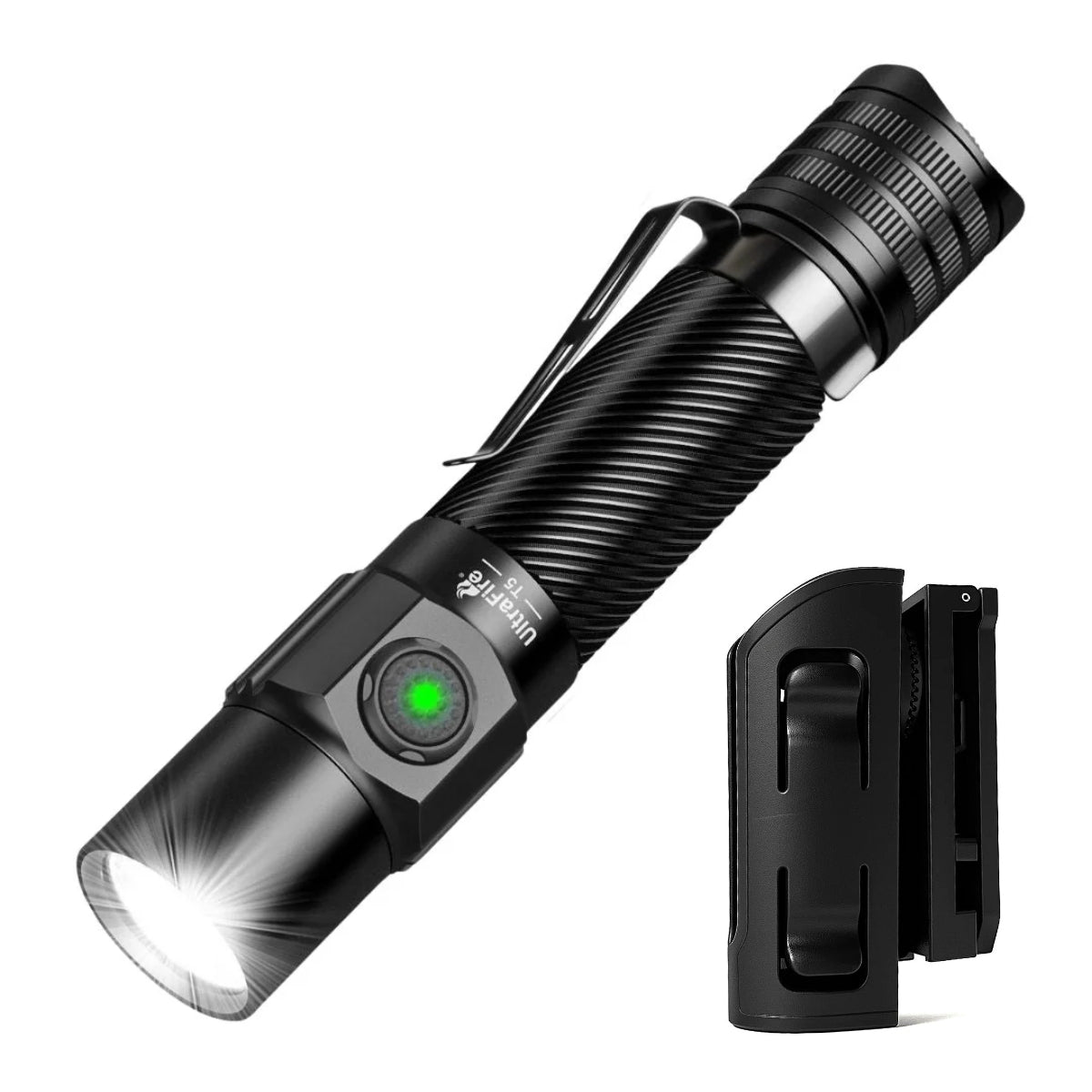 UltraFire T5 Rechargeable Tactical Flashlight with Holster YBH-766