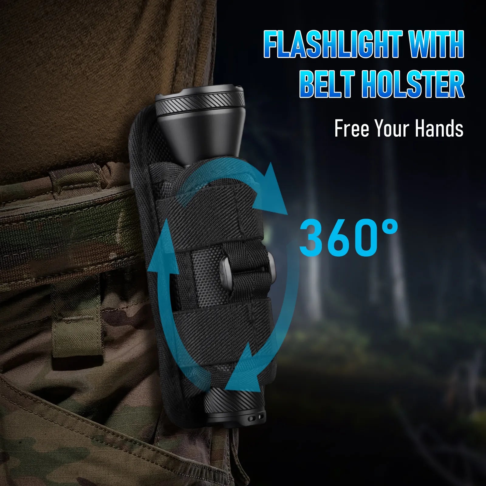 UltraFire® T6 High Beam Tactical Flashlight