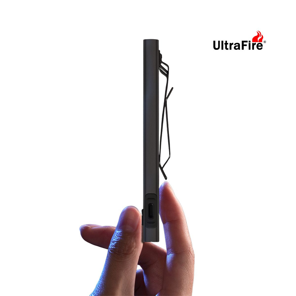 UltraFire U8 EDC Rechargeable Slim Flashlight – 650 Lumens | COB RGB | Magnetic Tail | USB-C | Strobe Mode