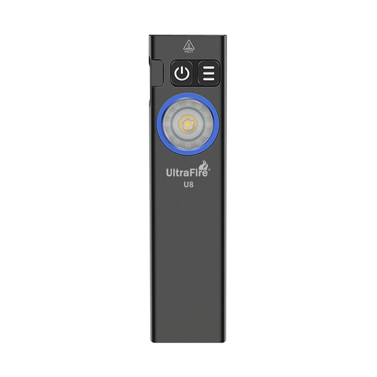 UltraFire U8 EDC Rechargeable Slim Flashlight – 650 Lumens | COB RGB | Magnetic Tail | USB-C | Strobe Mode