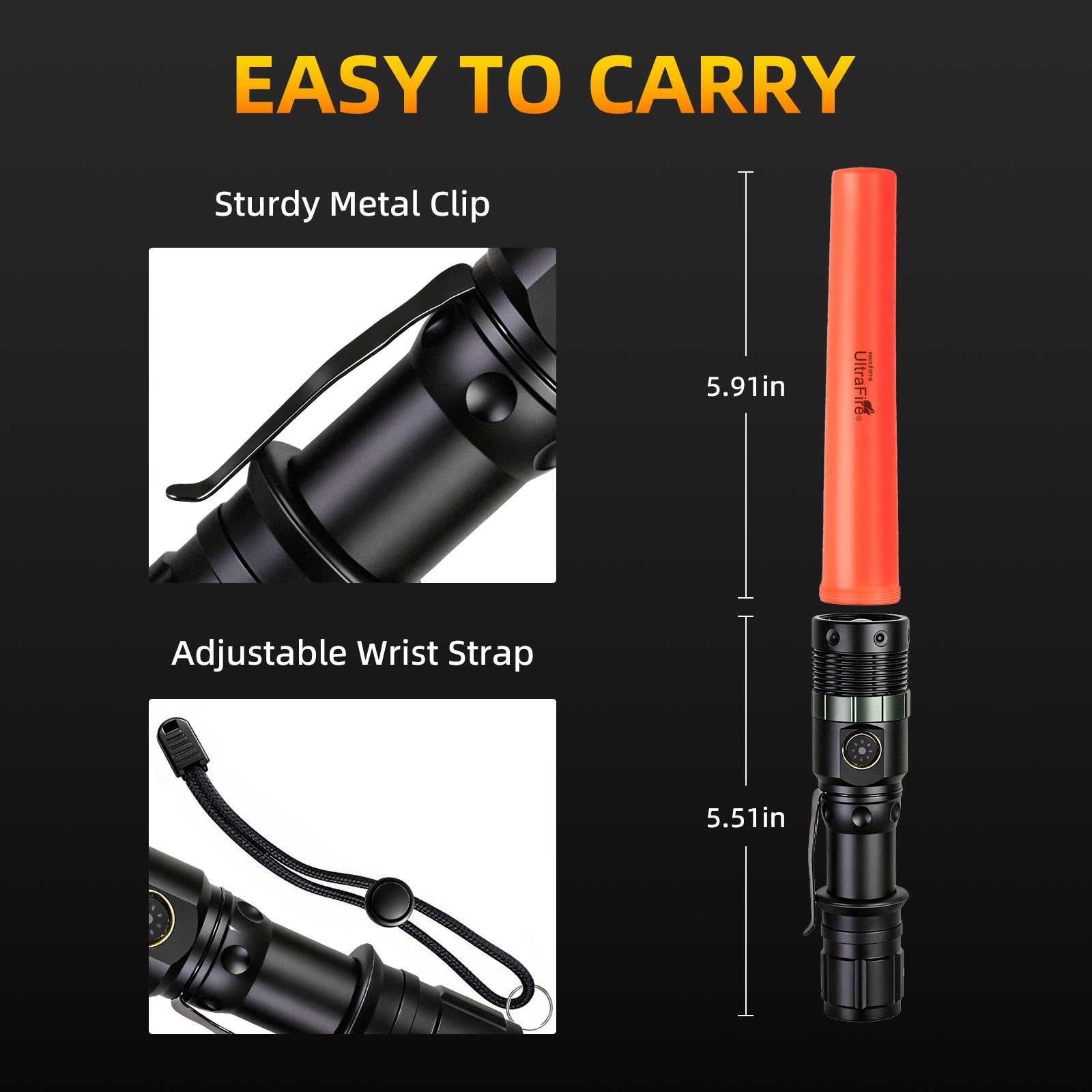 UltraFire UF-303X Rechargeable Traffic Wand