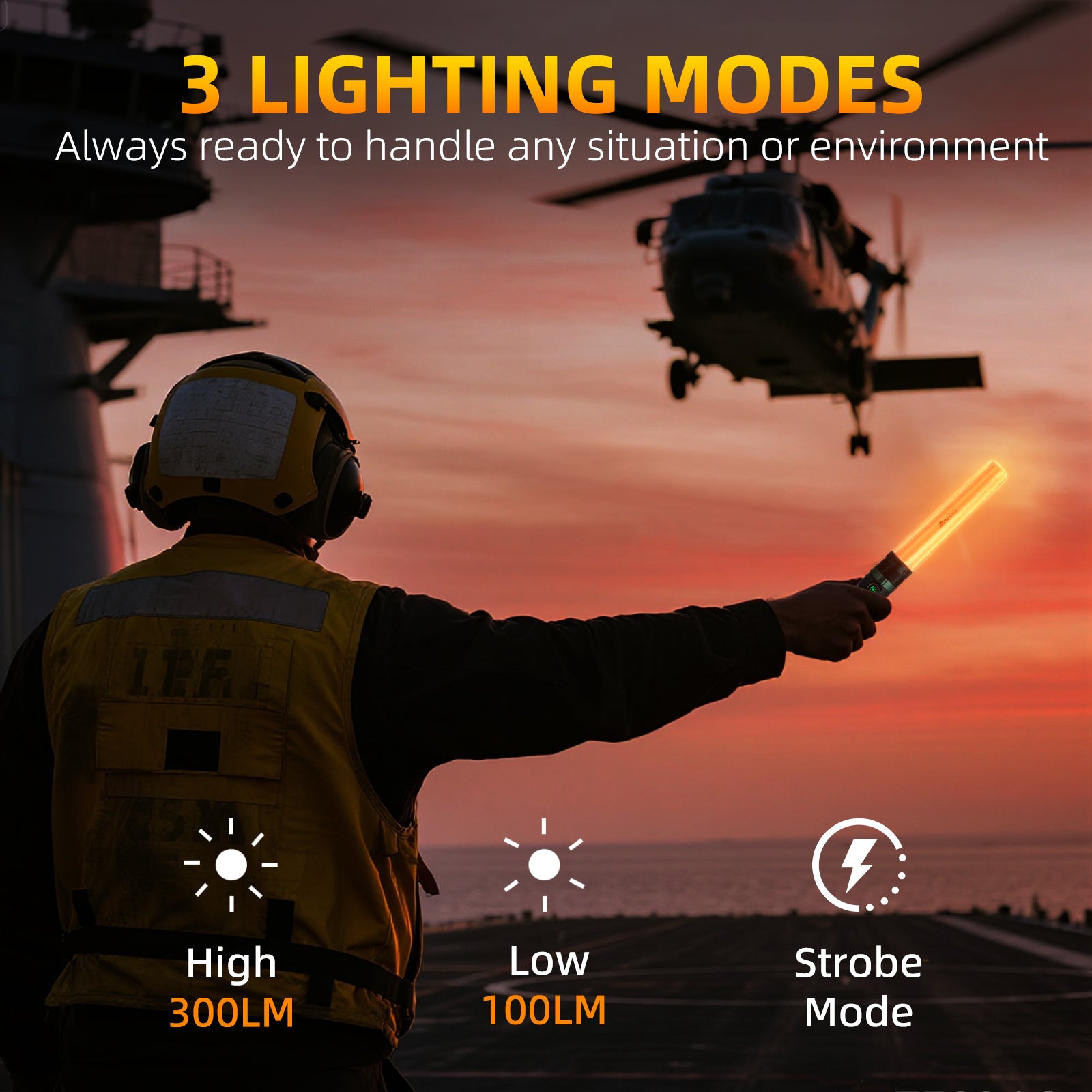 UltraFire UF-303X Rechargeable Traffic Wand