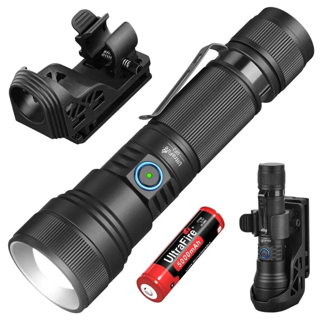 amazon rechargeable flashlight slim UltraFire UF2 Rechargeable Tactical Flashlight