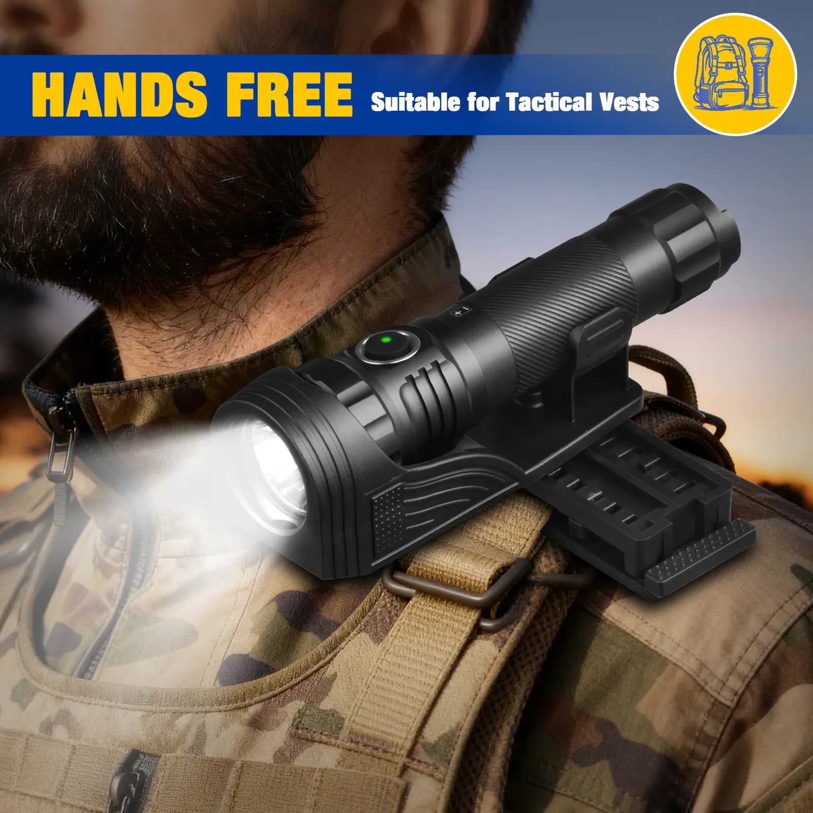UltraFire UF3 PRO Tactical LED Flashlight