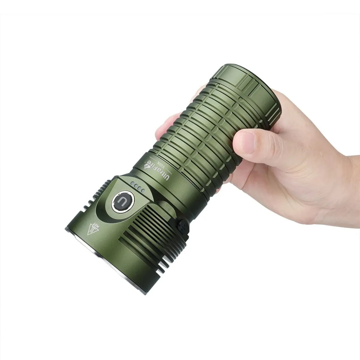 UltraFire V20K Rechargeable Floodlight Flashlight – 20,000 Lumens | 530m Throw | 32,000mAh Battery | 6 LEDs | High Brightness
