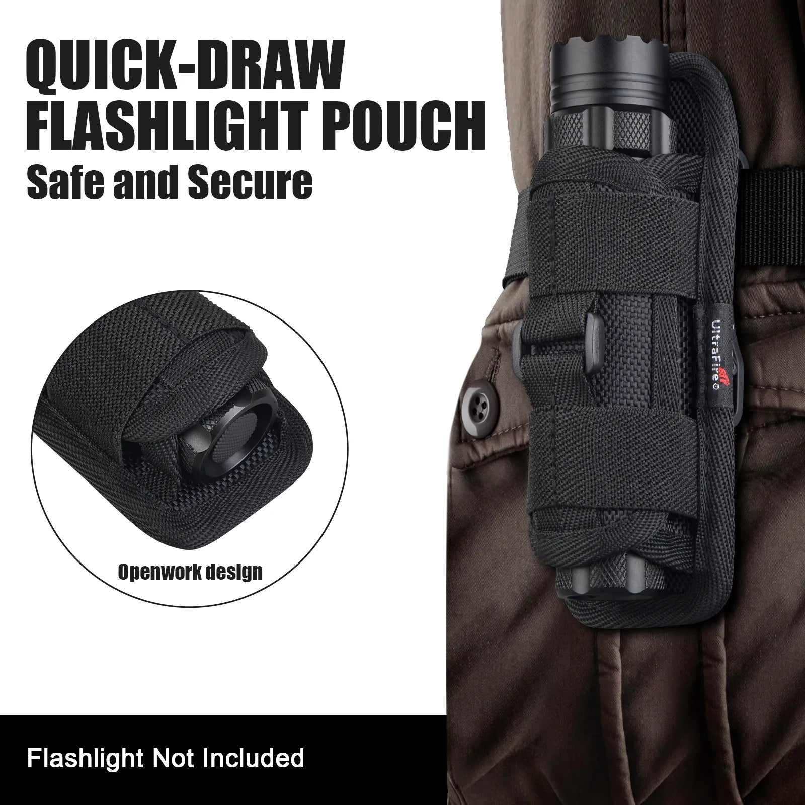 UltraFire 402 Tactical Molle Flashlight Pouch Holster