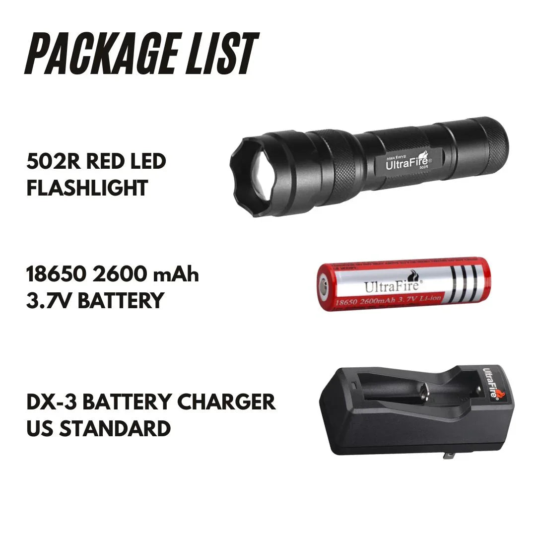 UltraFire_502R_PACKAGE_LIST - UltraFire