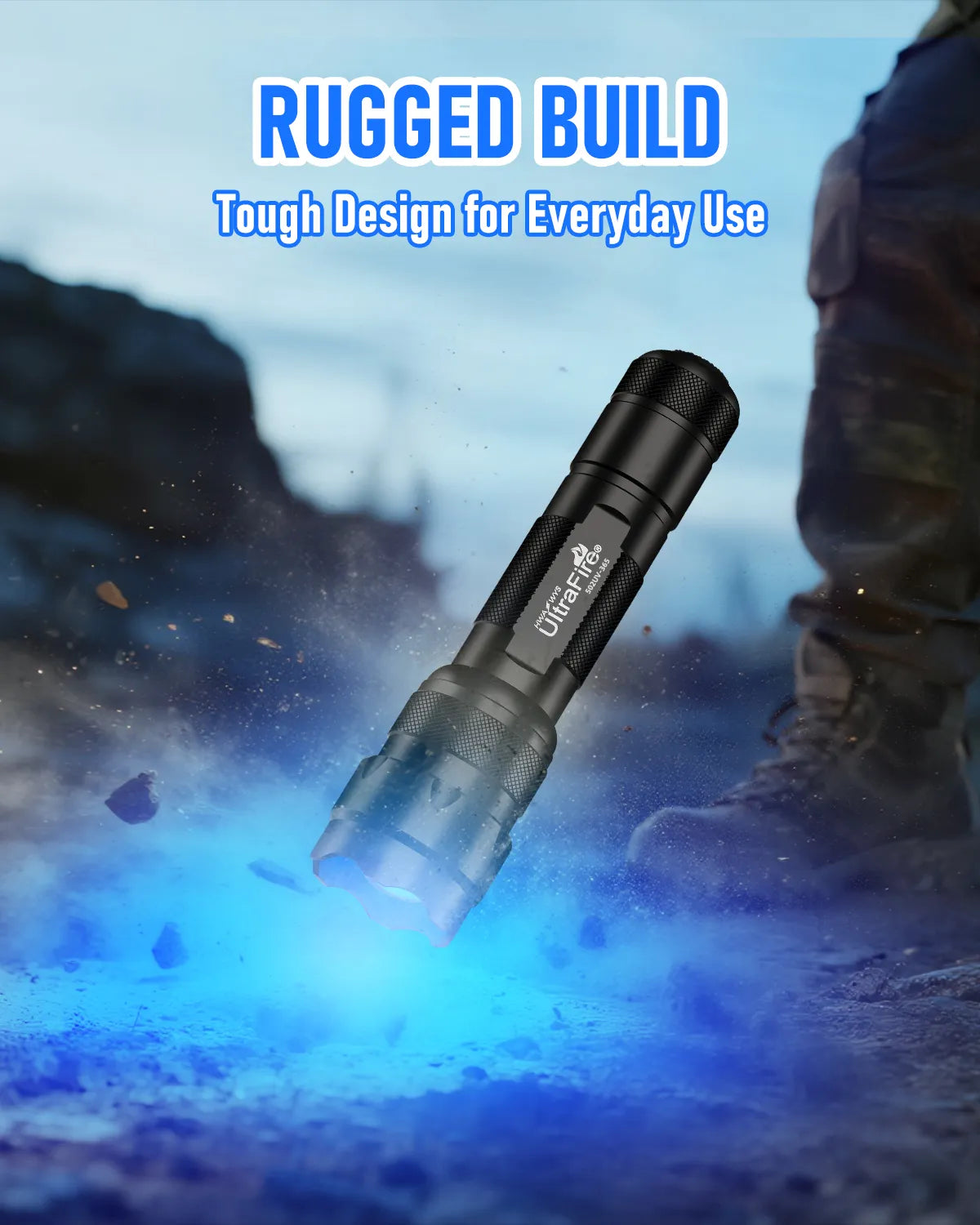 UltraFire® 502UV-365nm UV Flashlight