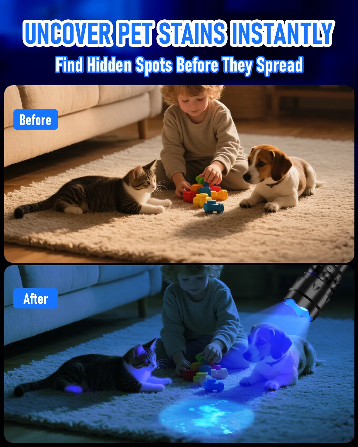 UltraFire® 502UV-365nm UV Flashlight