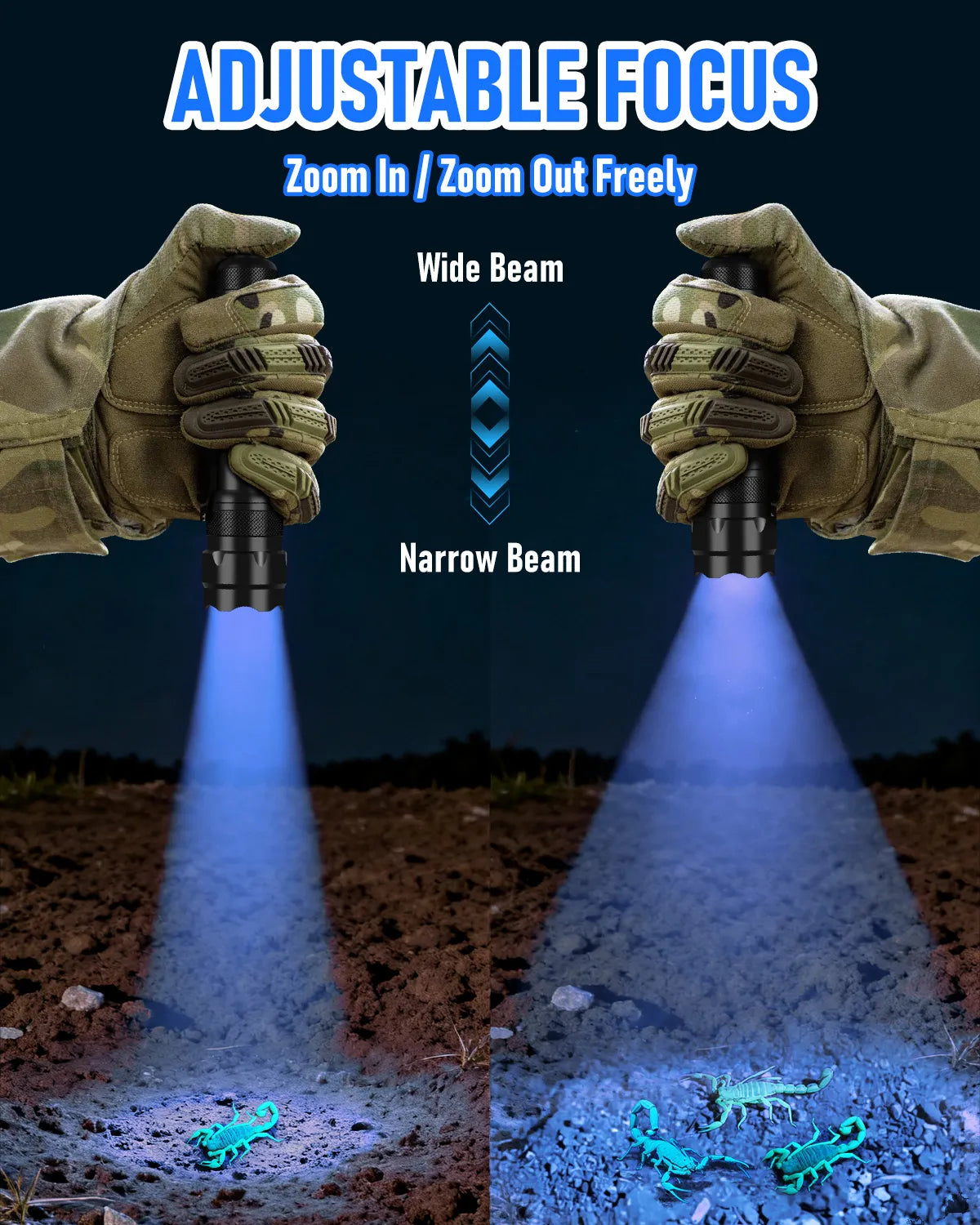 UltraFire® 502UV-365nm UV Flashlight