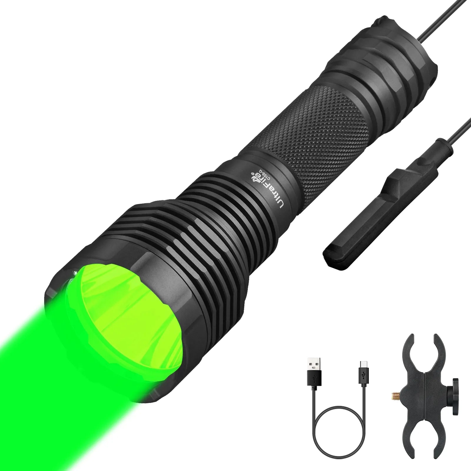 UltraFire® C15S-G Green Hunting Flashlight