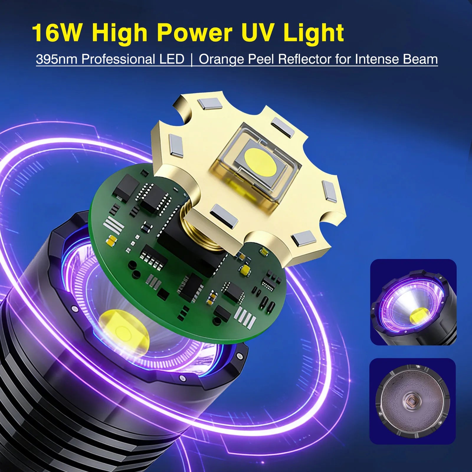 UltraFire® C15S 395nm UV Flashlight