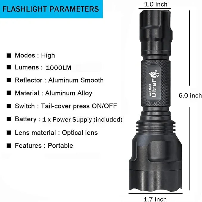 UltraFire® C8 Tactical Flashlight