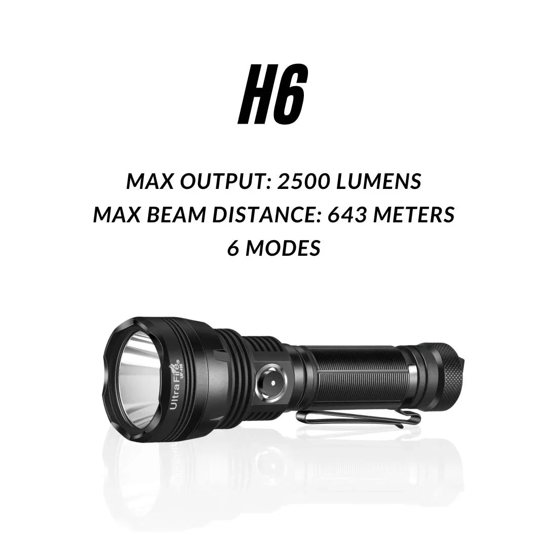 UltraFire H6 Rechargeable Flashlight UltraFire H6 Rechargeable Flashlight