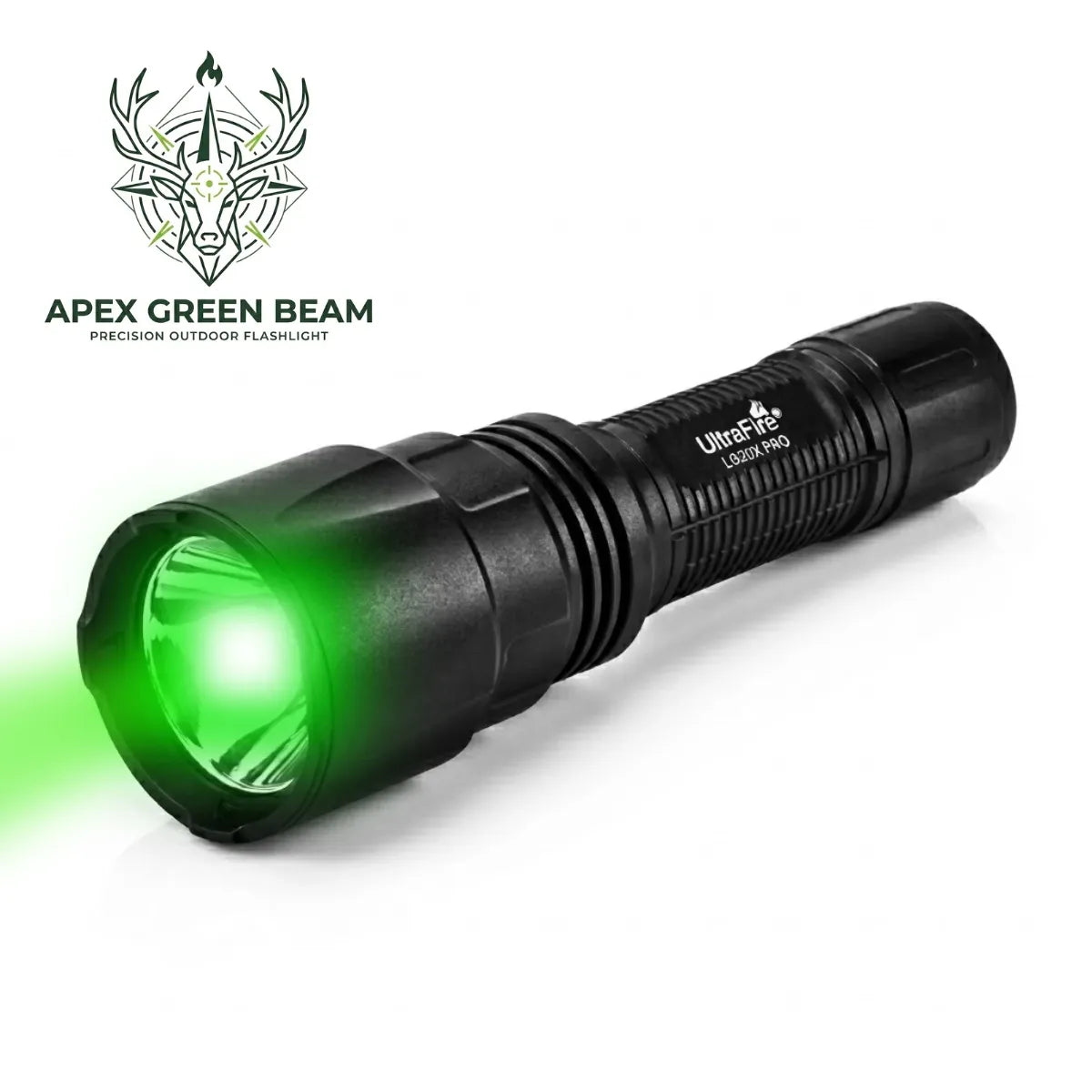 UltraFire® LG20X PRO Green Led Flashlight