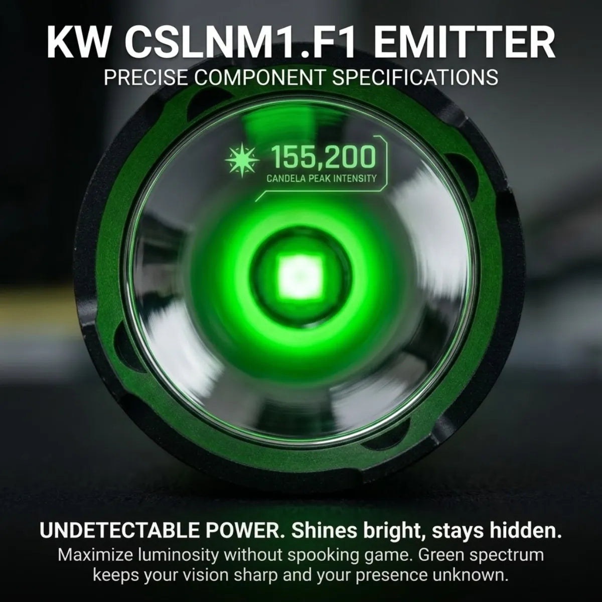 UltraFire® LG20X PRO Green Led Flashlight