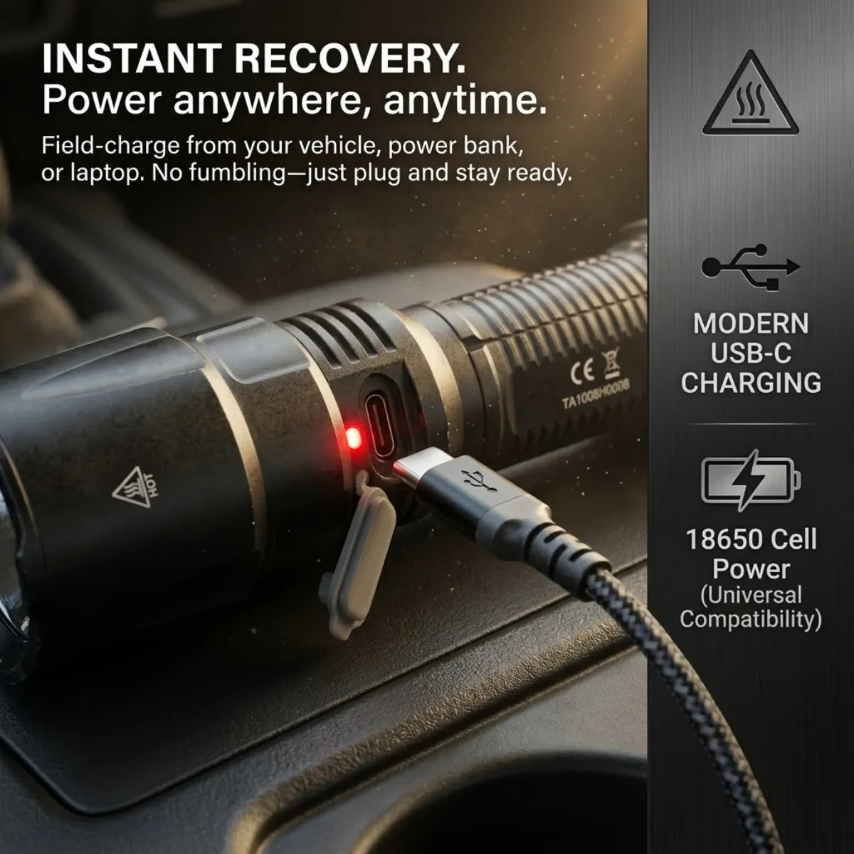 UltraFire® LG20X PRO Green Led Flashlight