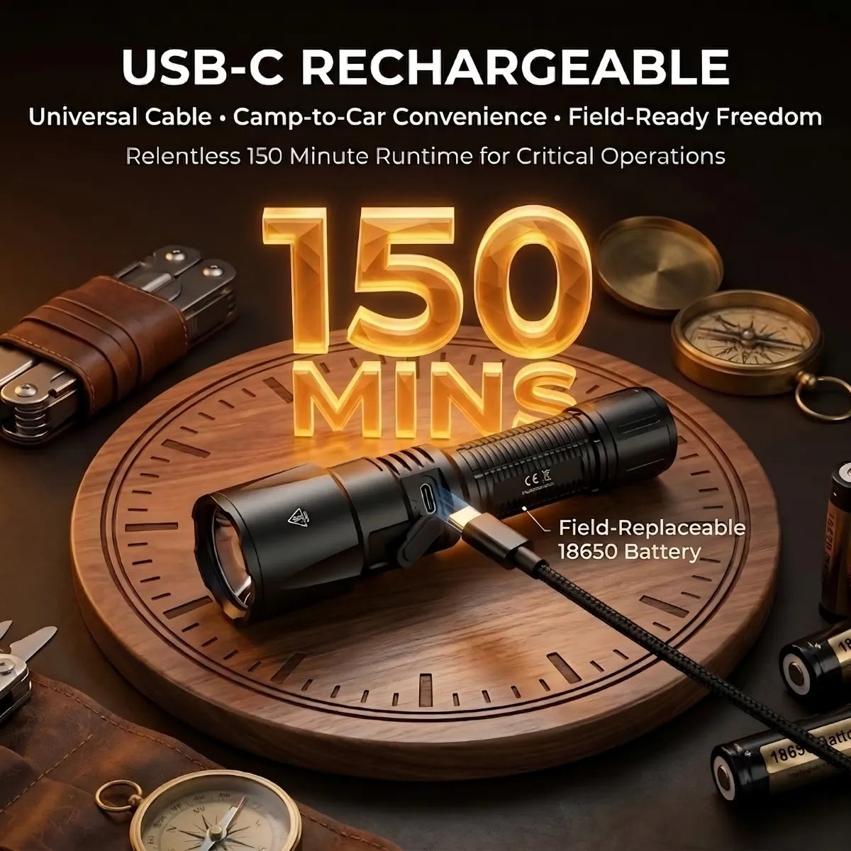 UltraFire® LW20X PRO Long-Range Flashlight